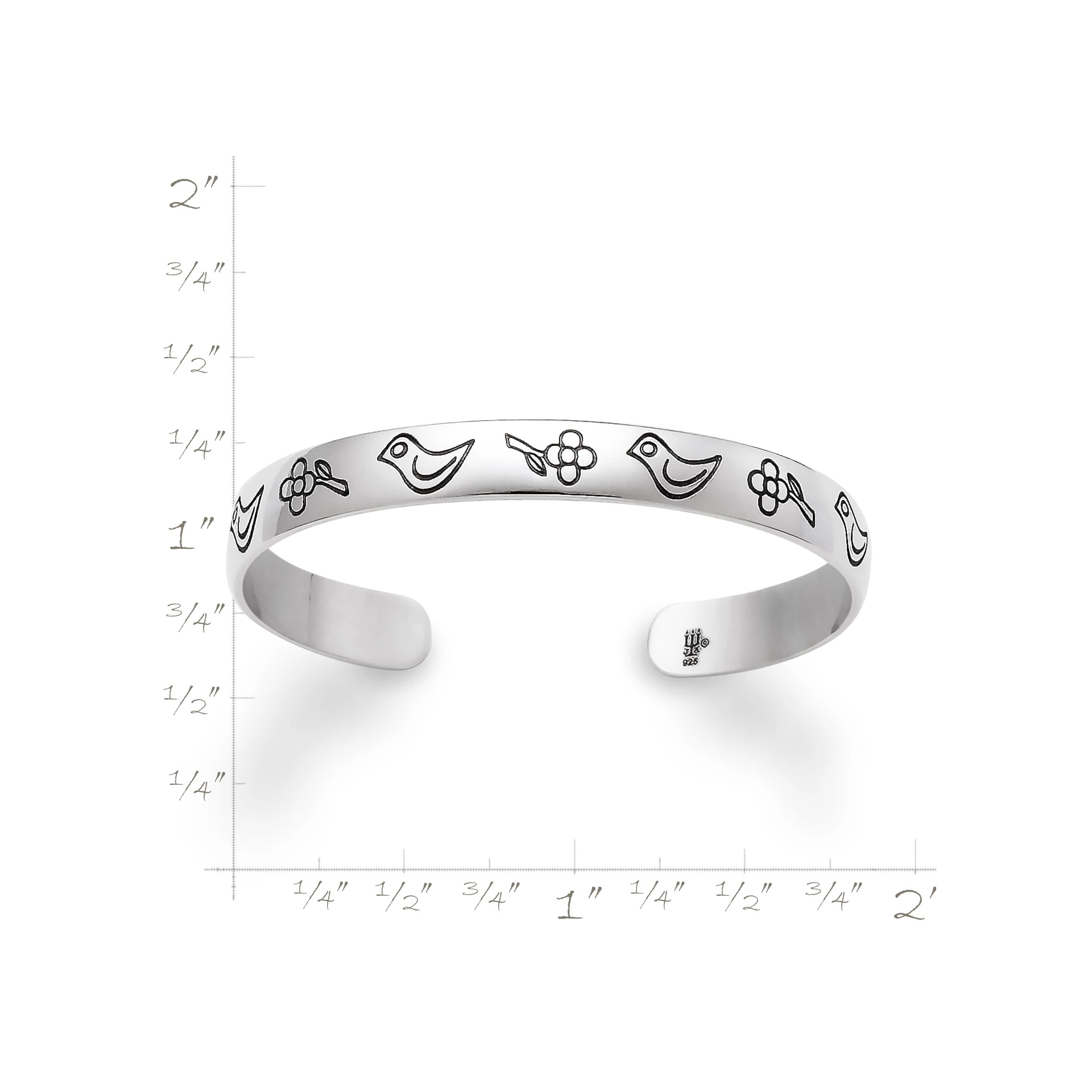 Child's Birds and Flowers Bracelet - Image 3