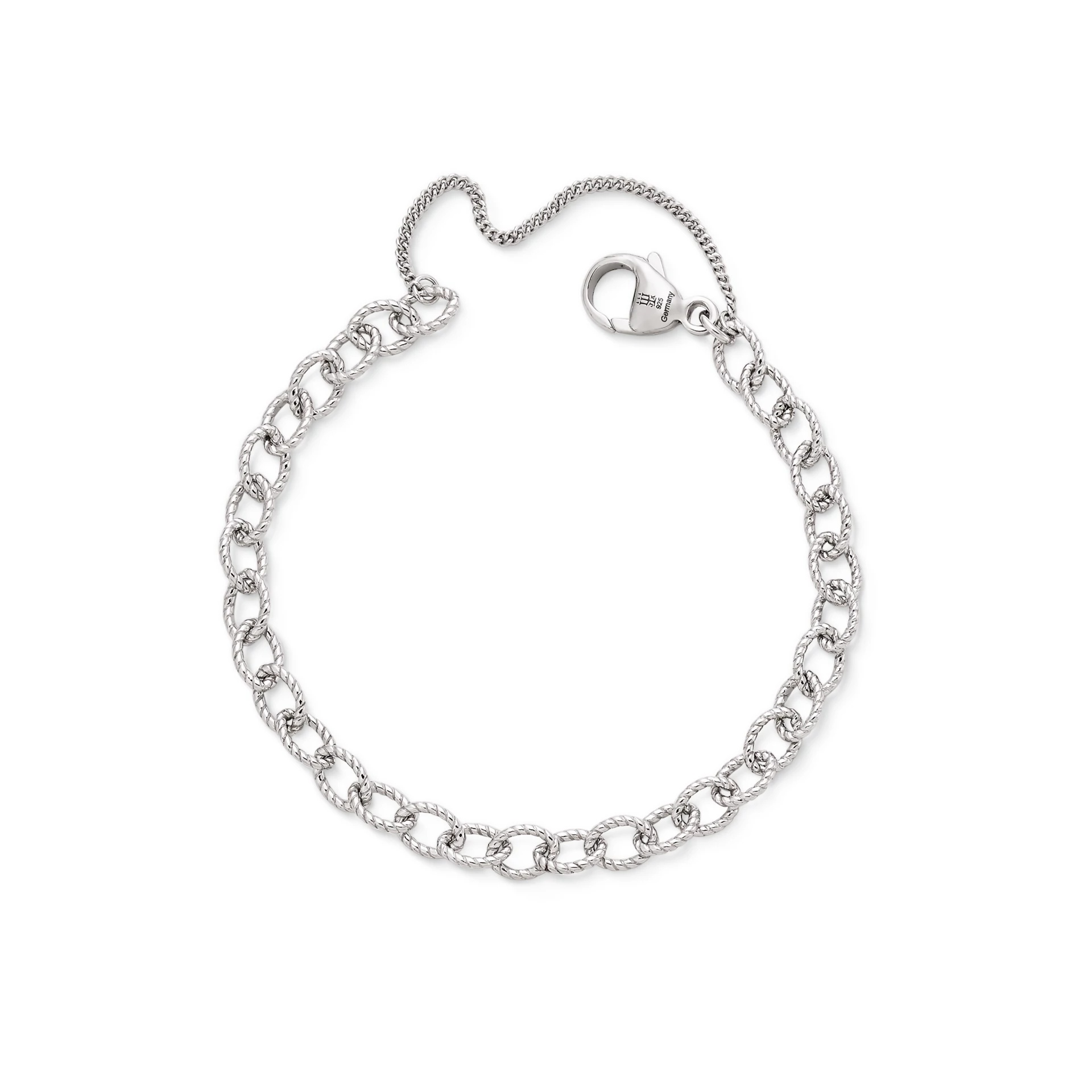 Twisted Wire Cable Charm Bracelet