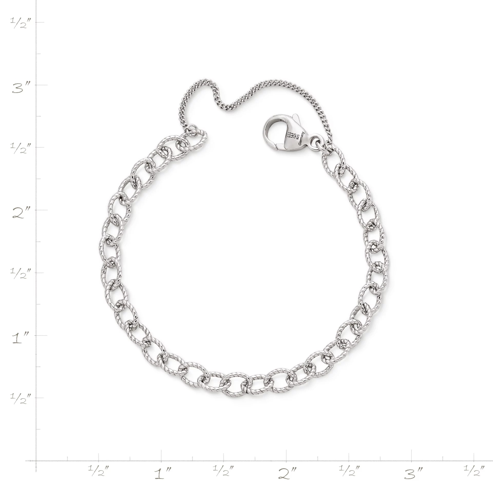 Twisted Wire Cable Charm Bracelet - Image 2