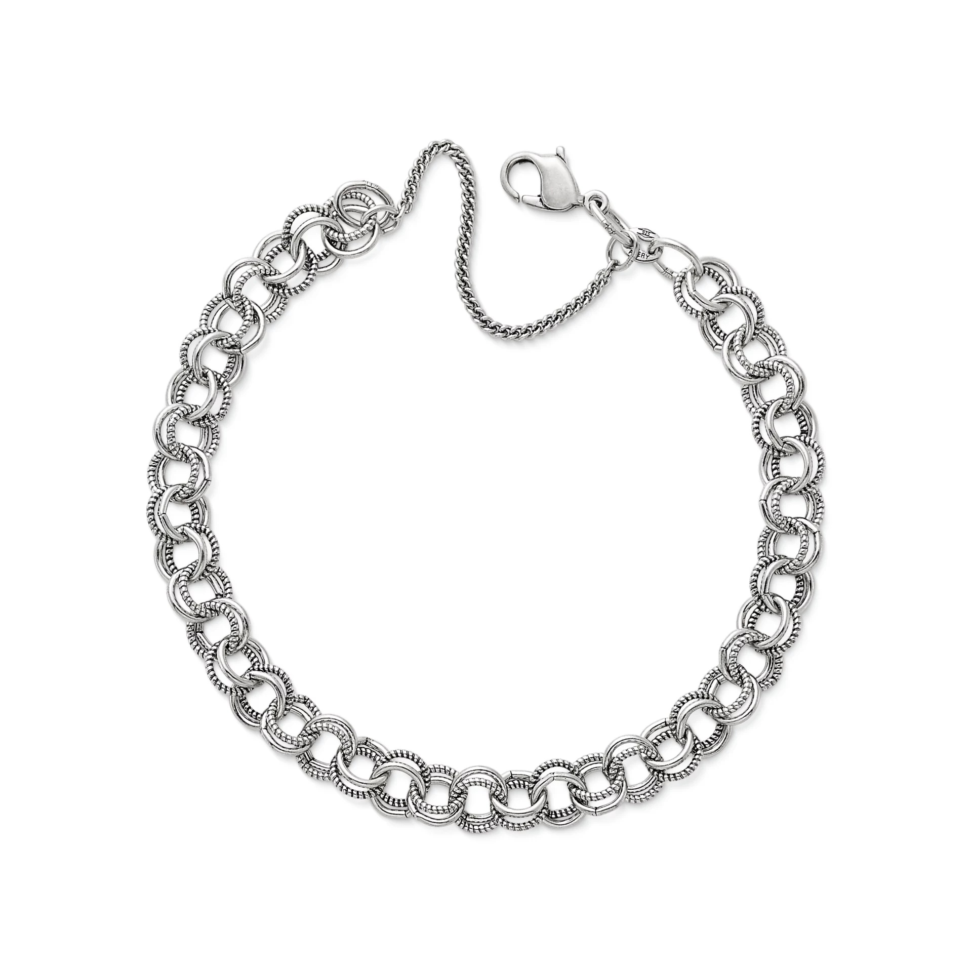 Double Link Charm Bracelet