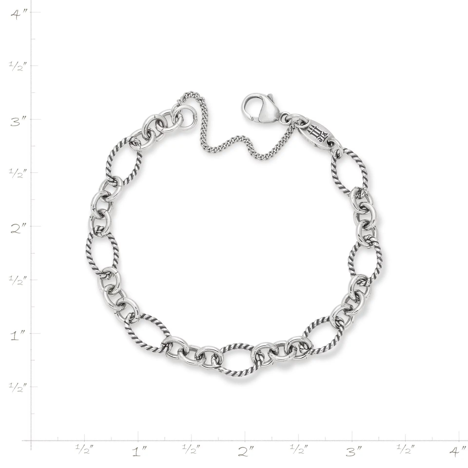 Oval Twist Charm Bracelet - Image 4