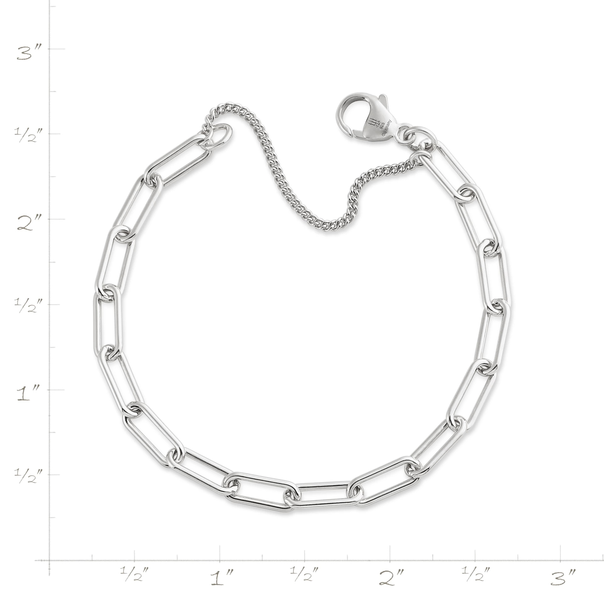 Elongated Link Charm Bracelet - Image 4
