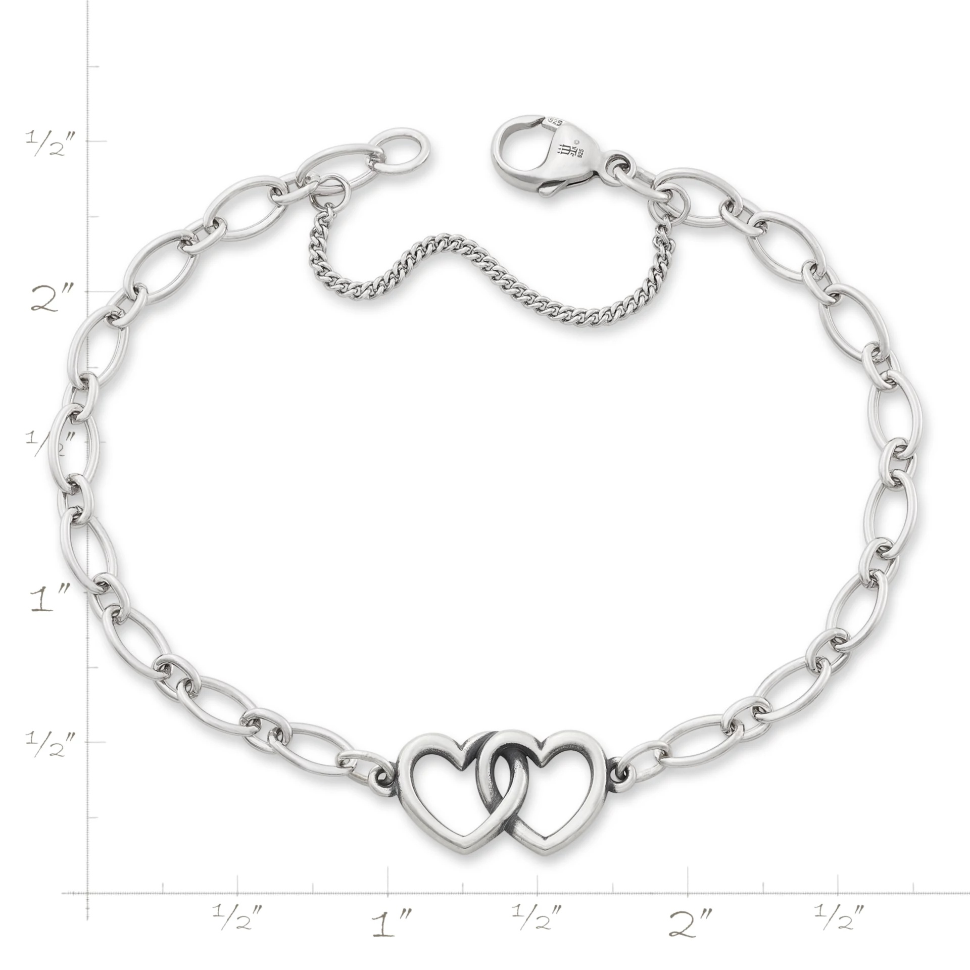 Two Hearts Together Charm Bracelet - Image 6