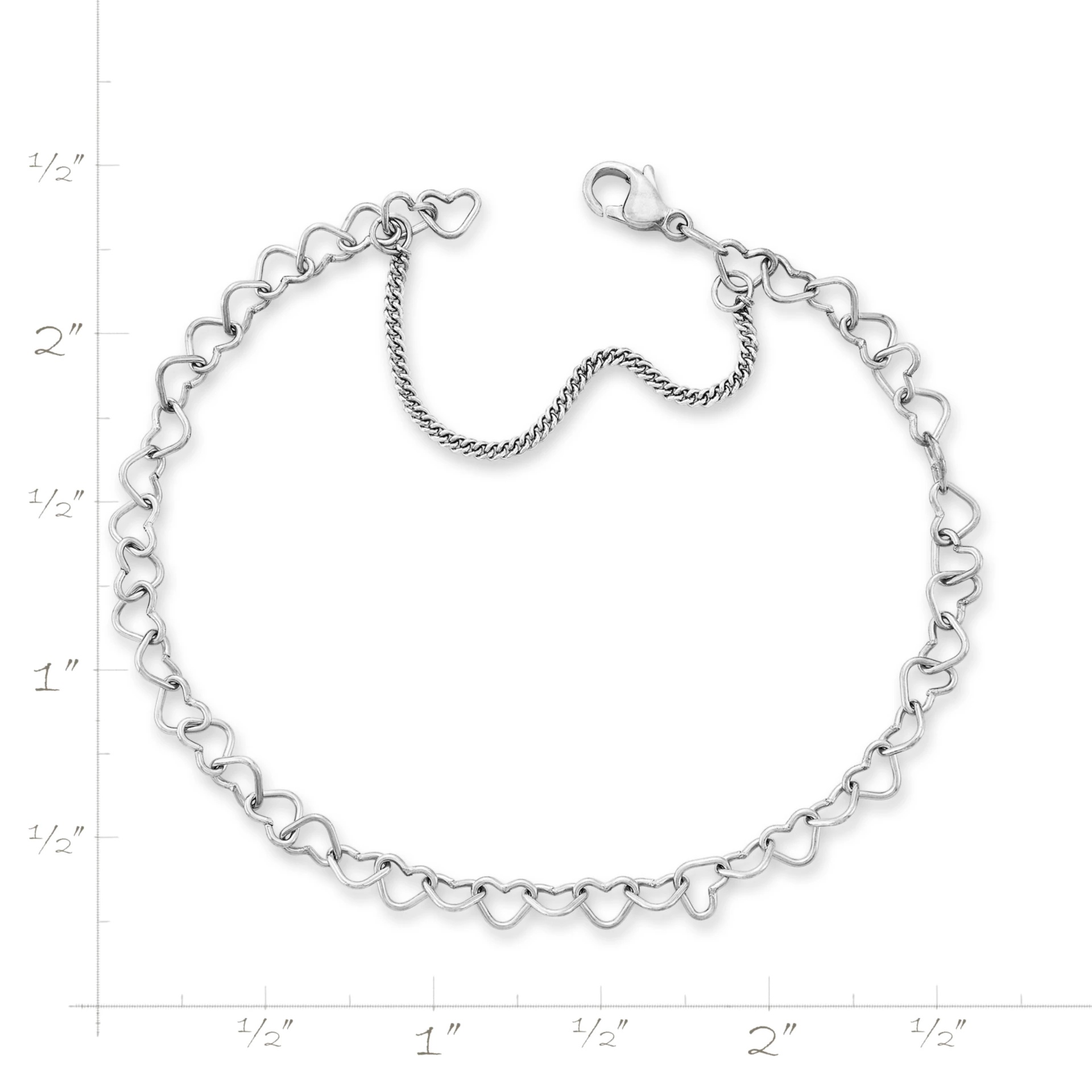 Light Connected Hearts Charm Bracelet - Image 4