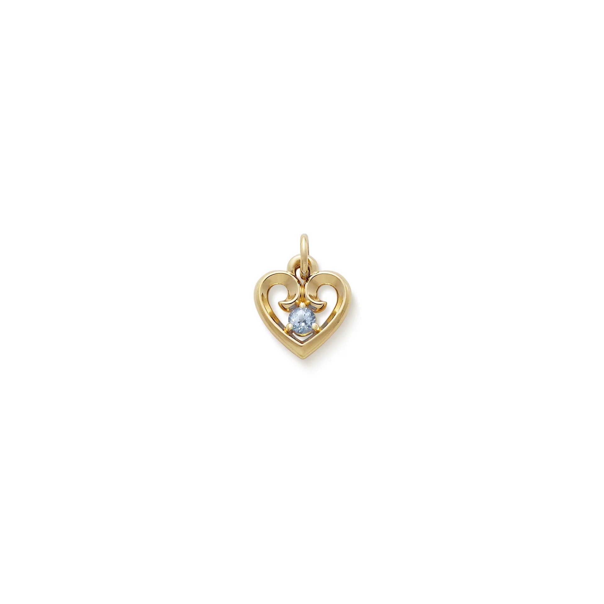 Avery Remembrance Heart Birthstone Charm