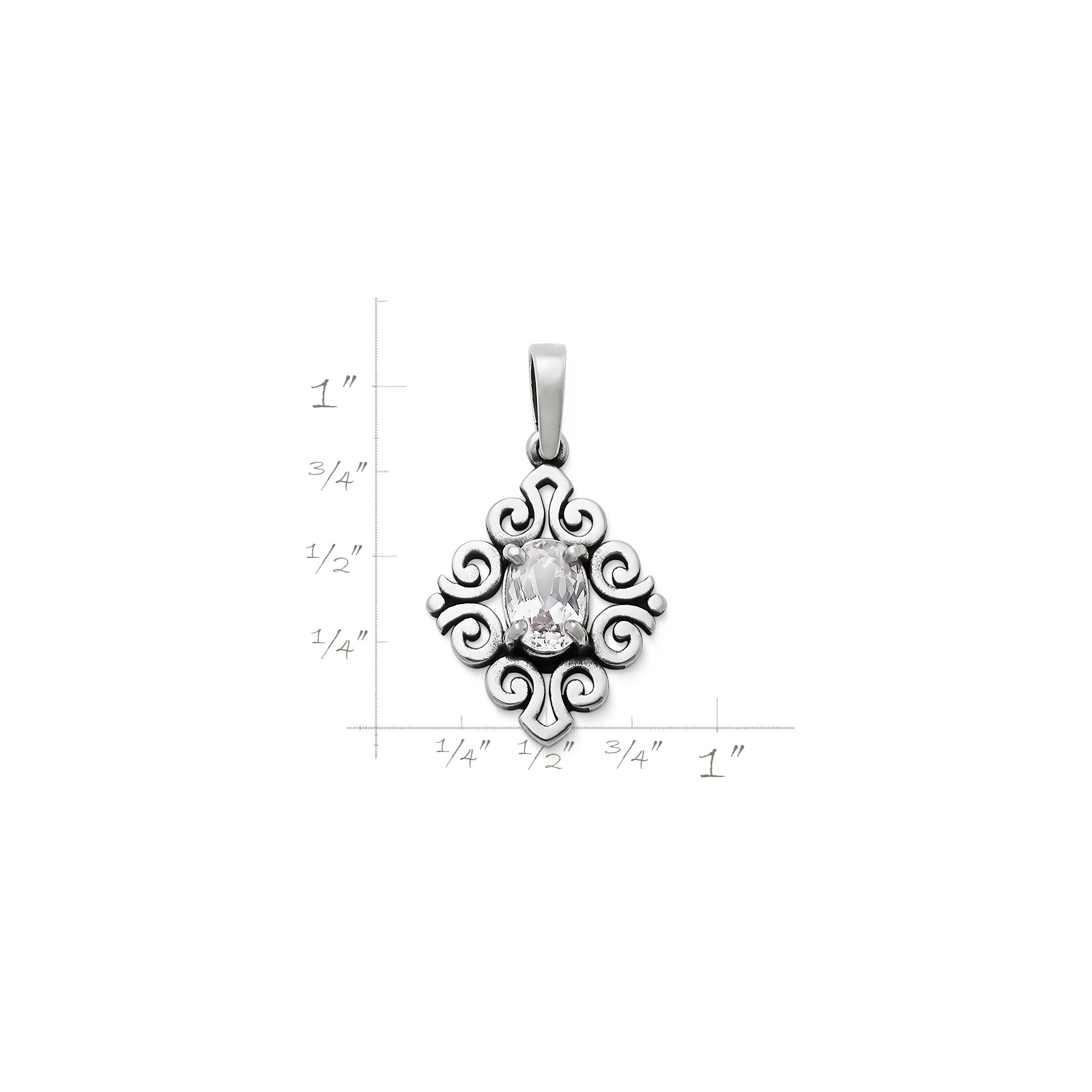 Spanish Lace Birthstone Pendant - Image 4