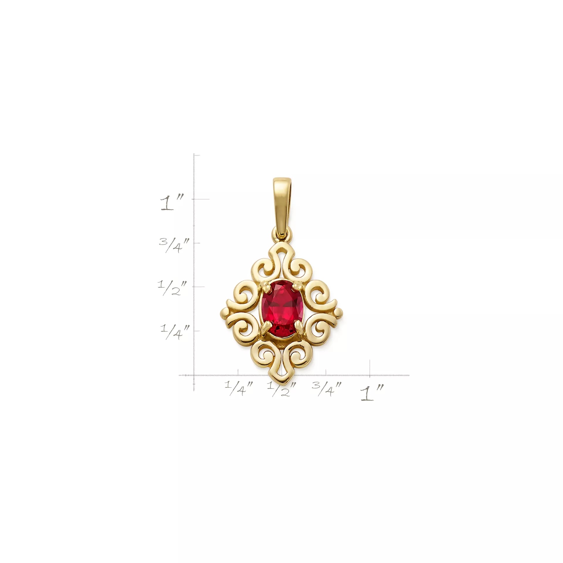 Spanish Lace Birthstone Pendant - Image 3