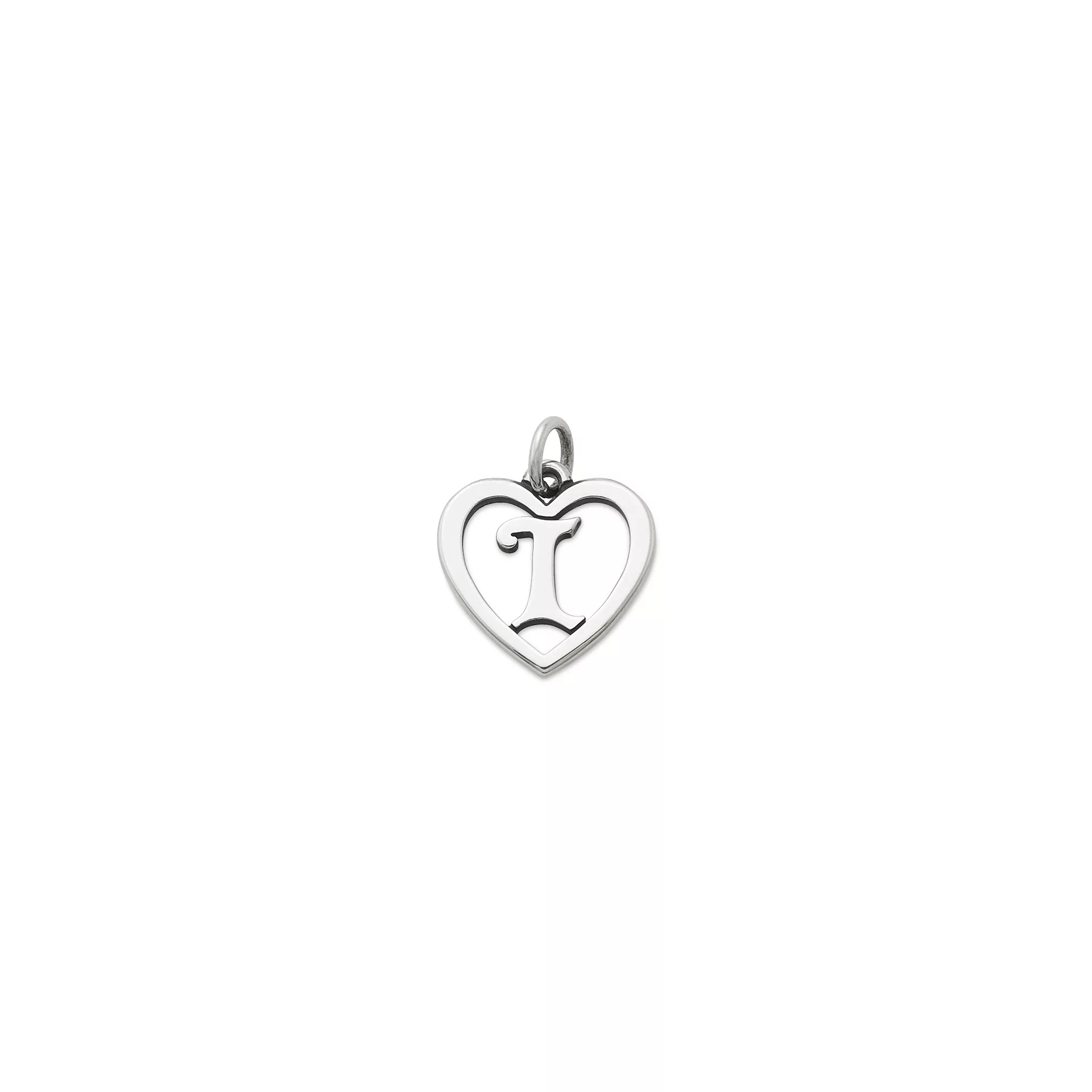 Heart Script Initial Charm