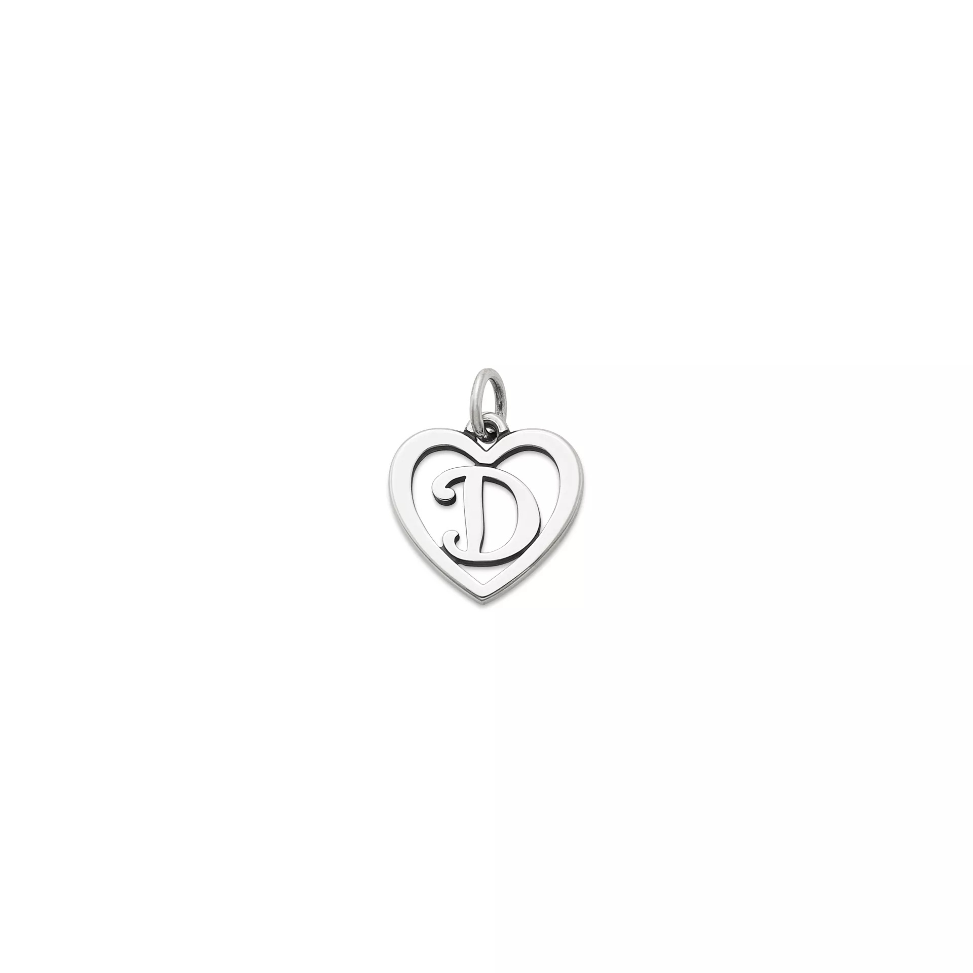 Heart Script Initial Charm
