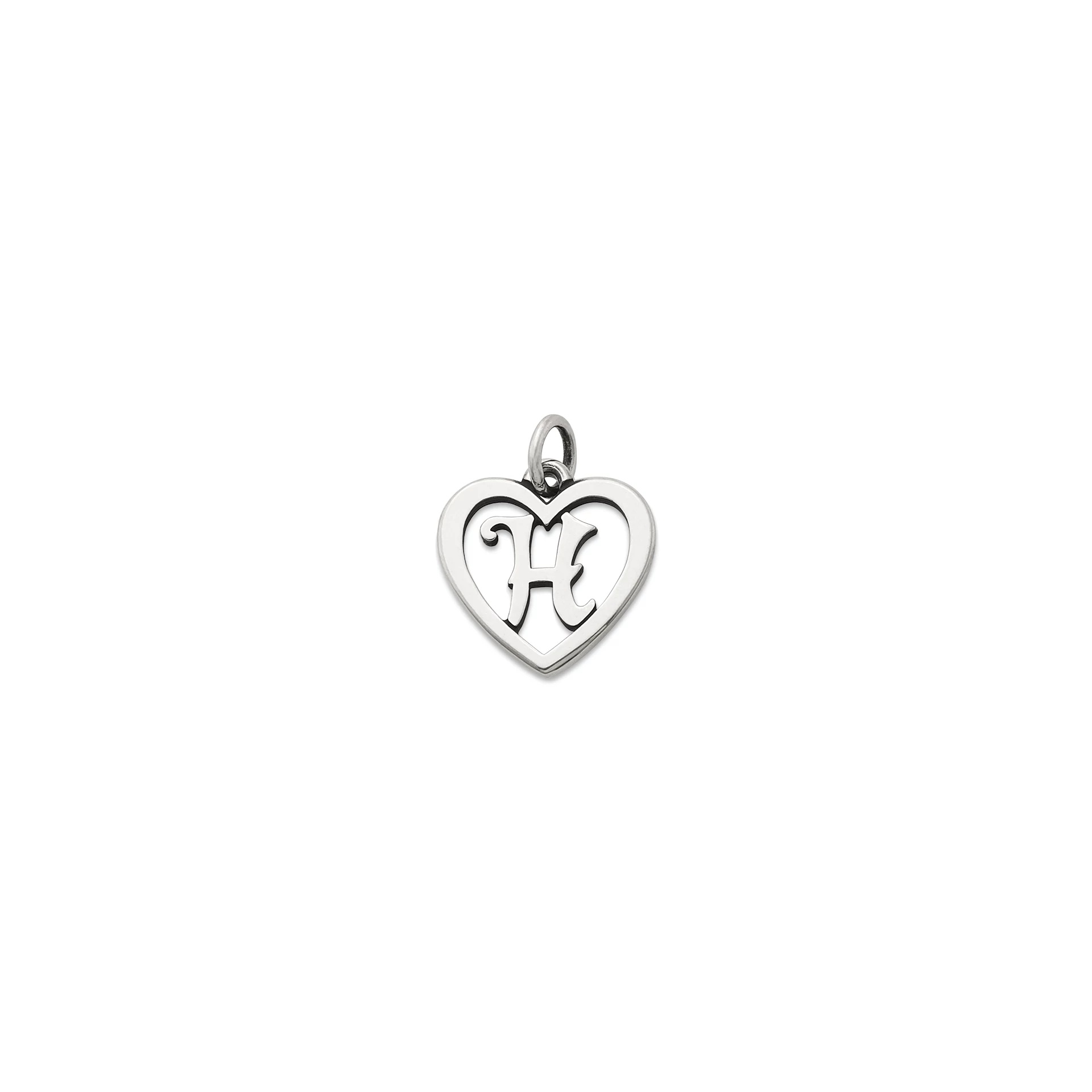 Heart Script Initial Charm