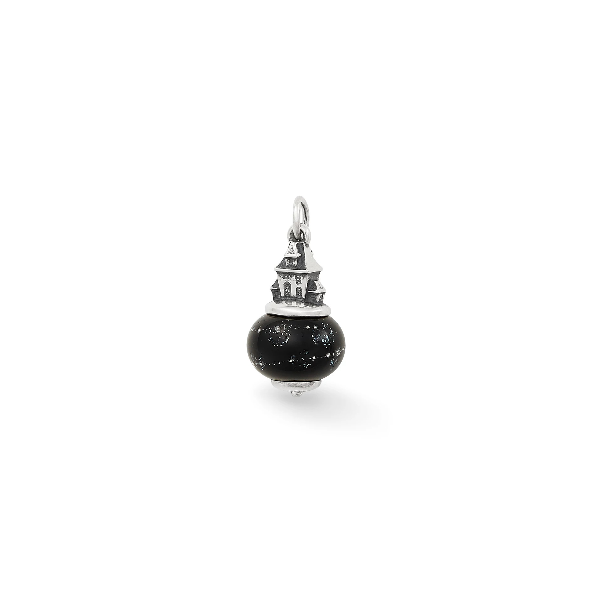 Haunted House Art Glass Charm