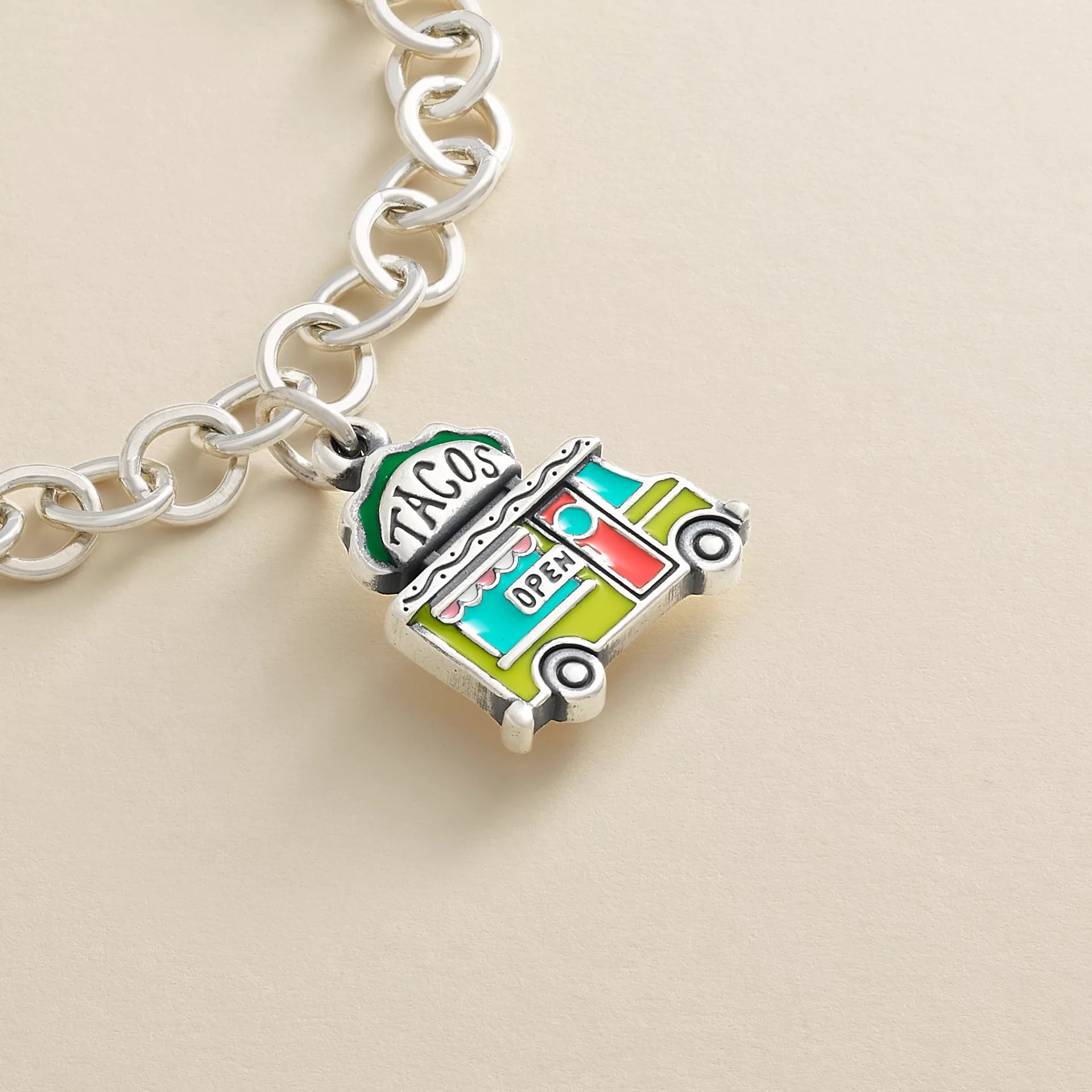 Enamel Taco Truck Charm - Image 2