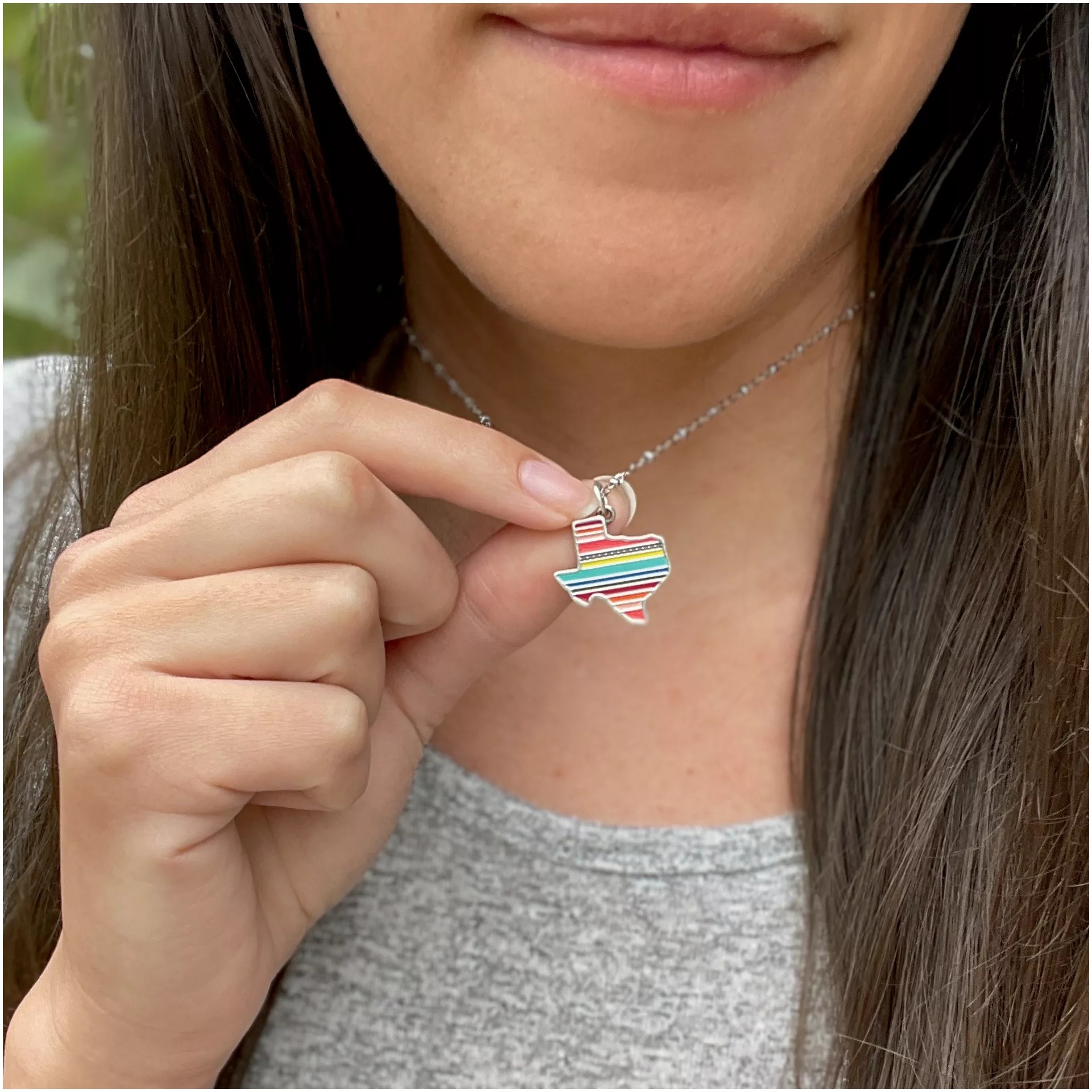 Enamel Texas Serape Charm - Image 3