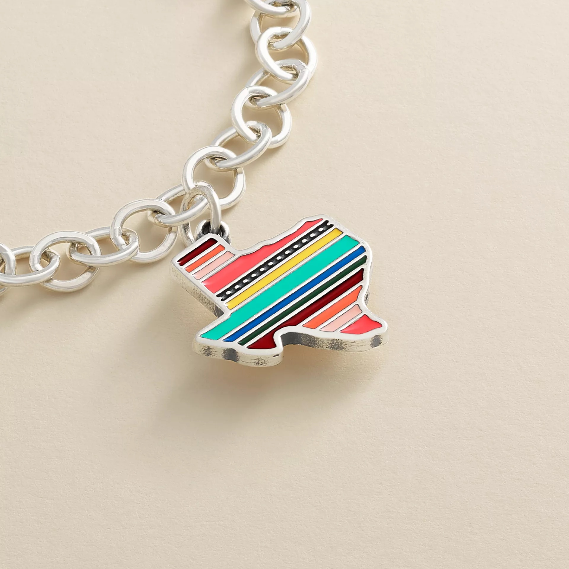 Enamel Texas Serape Charm - Image 2
