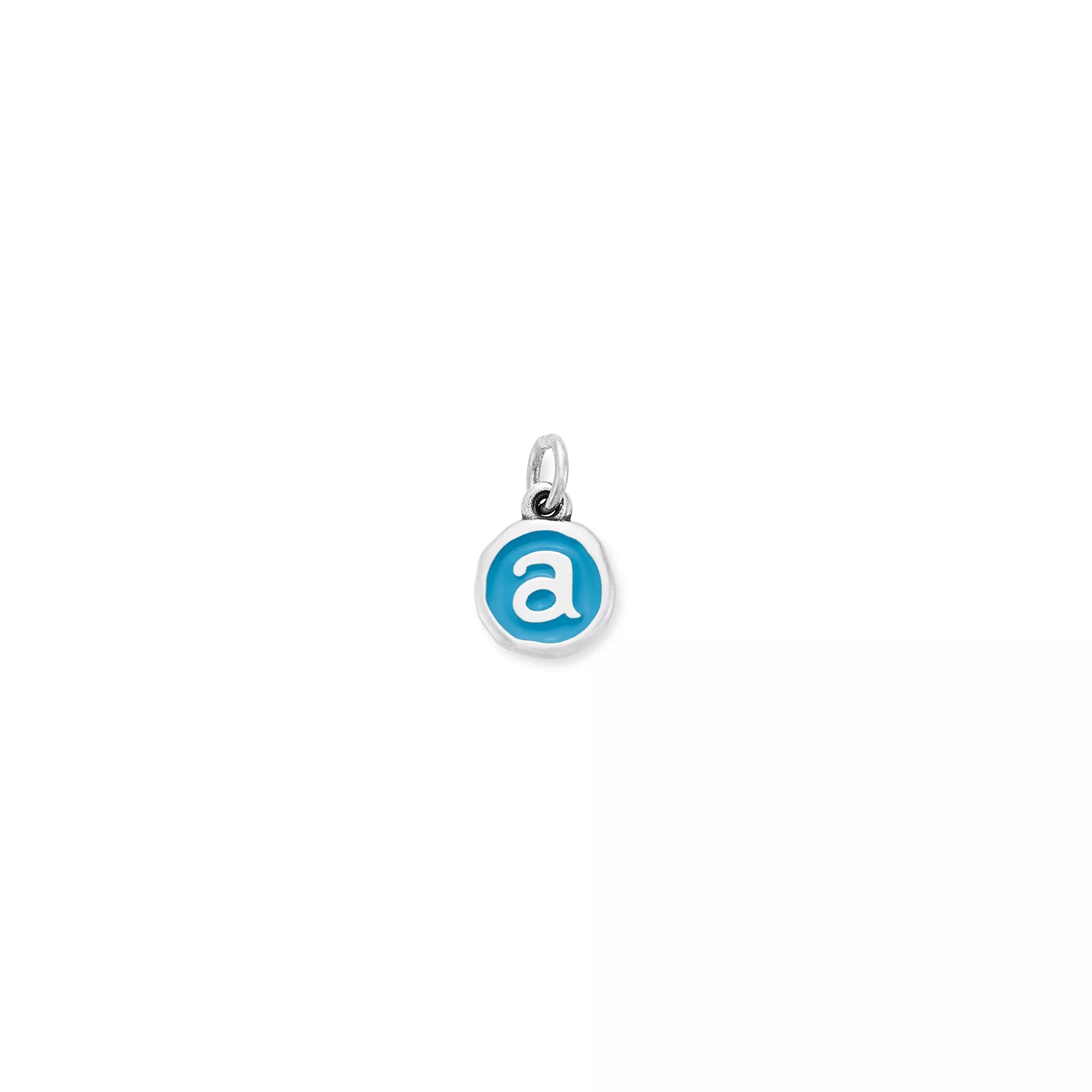 Enamel Initial Disc Charm