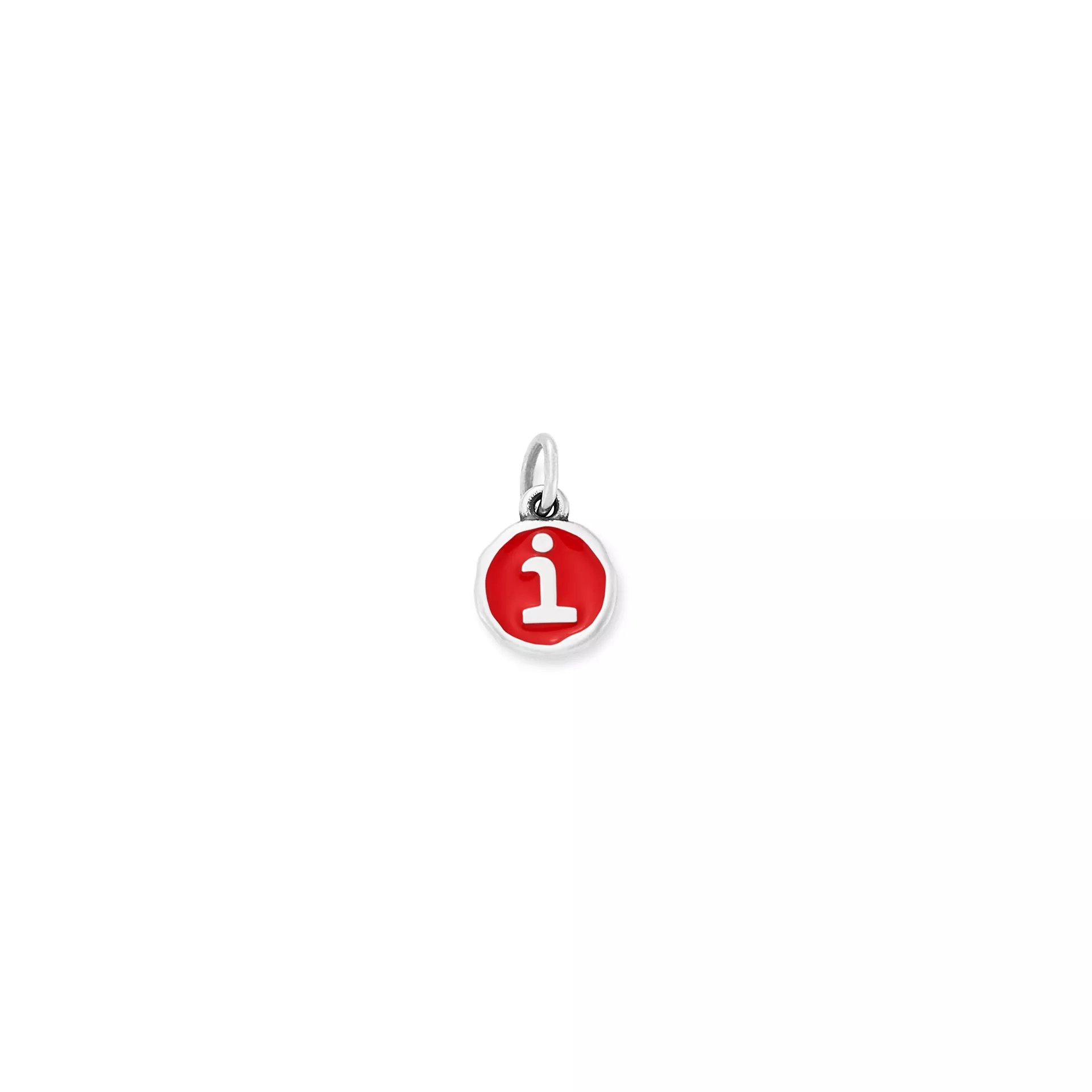 Enamel Initial Disc Charm