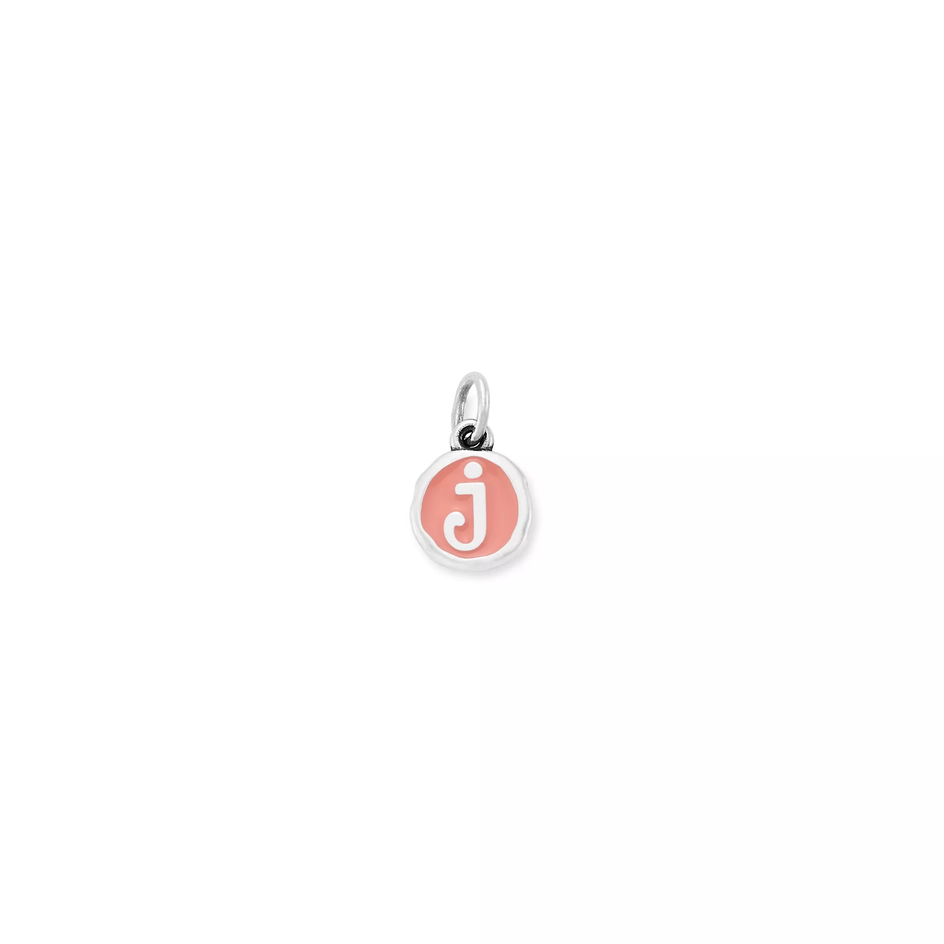 Enamel Initial Disc Charm