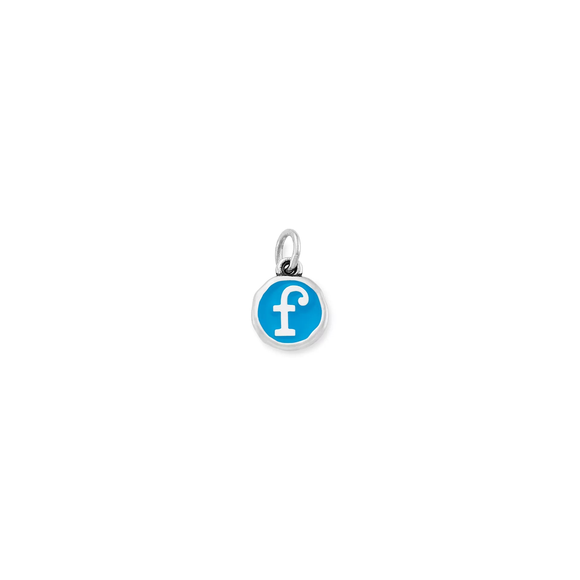 Enamel Initial Disc Charm