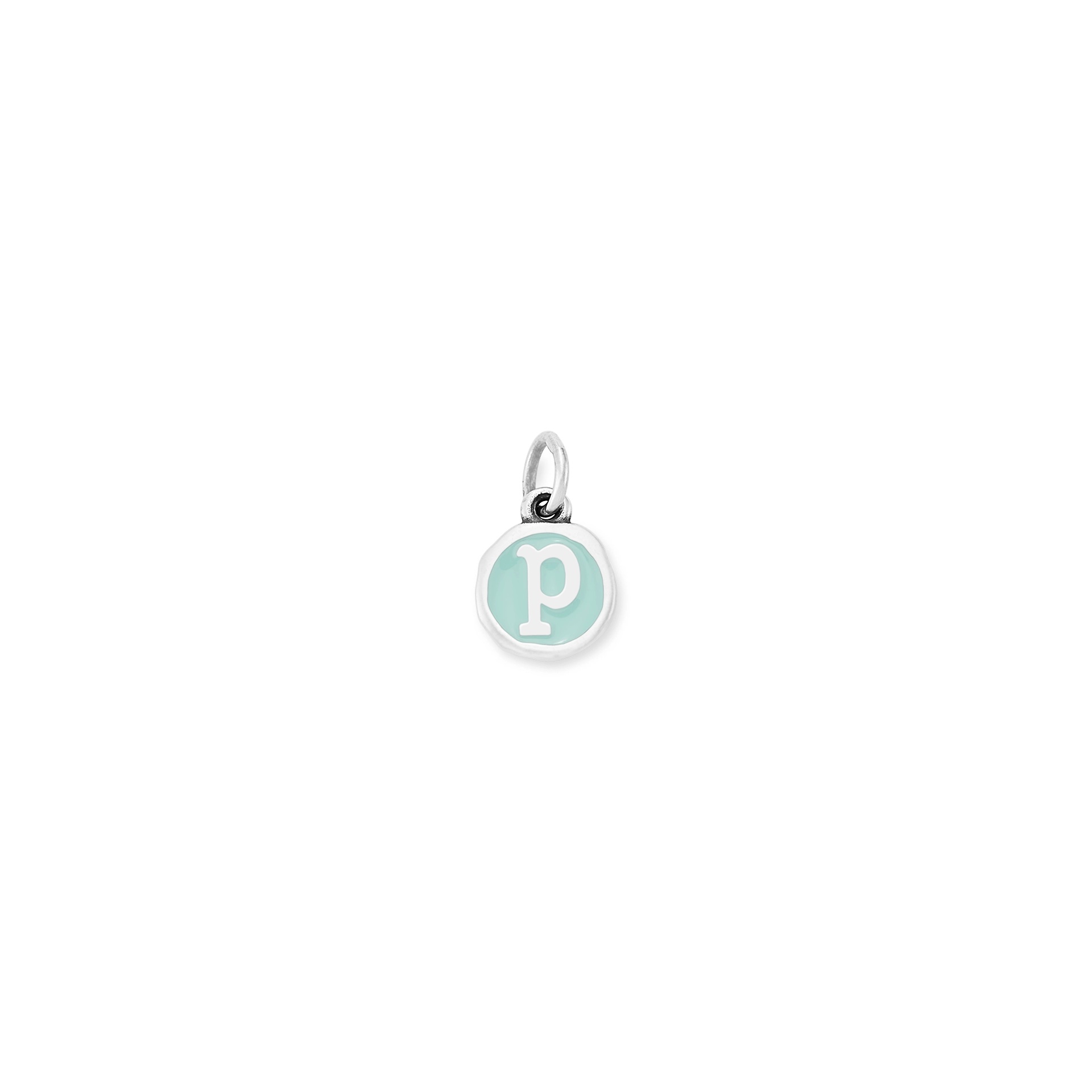 Enamel Initial Disc Charm