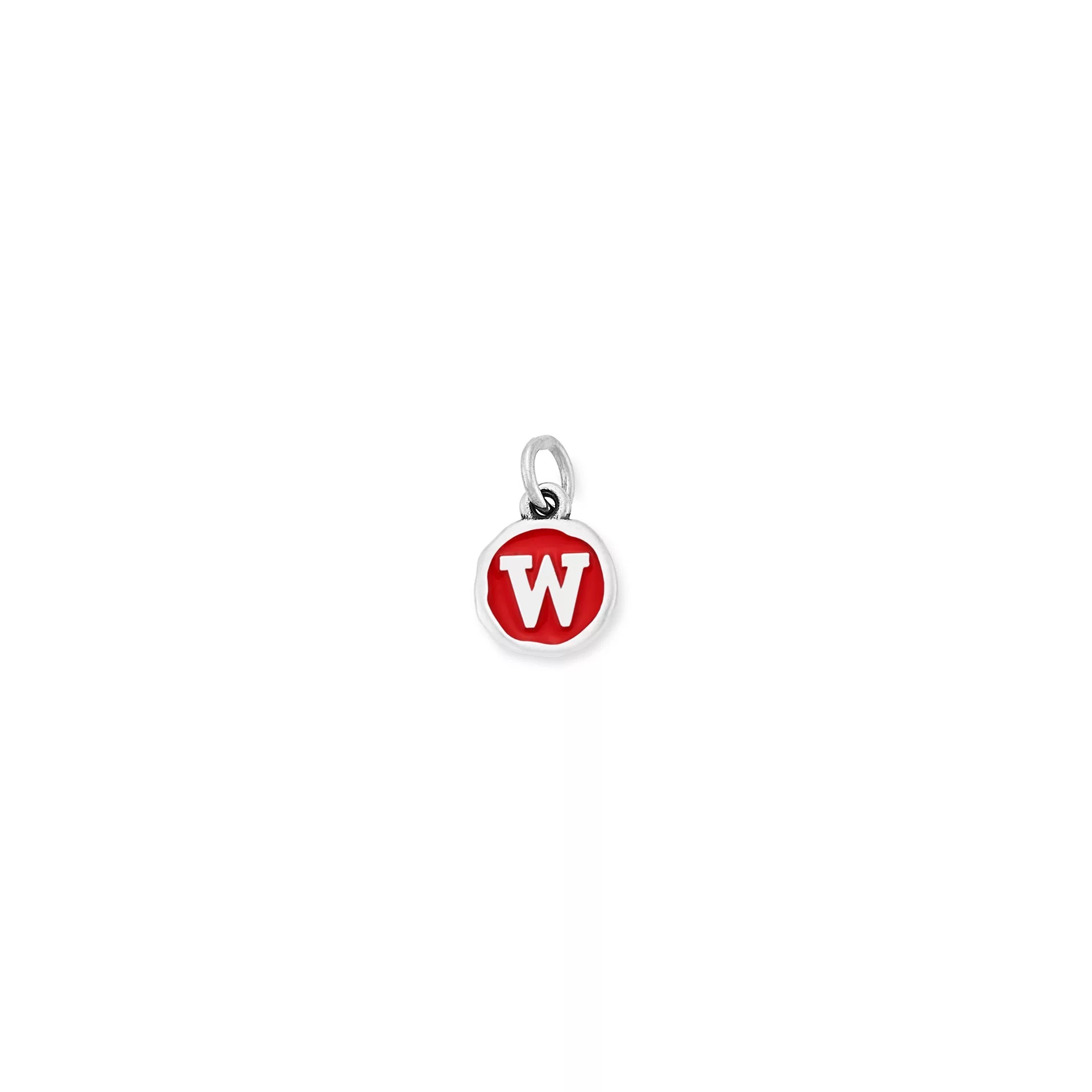 Enamel Initial Disc Charm
