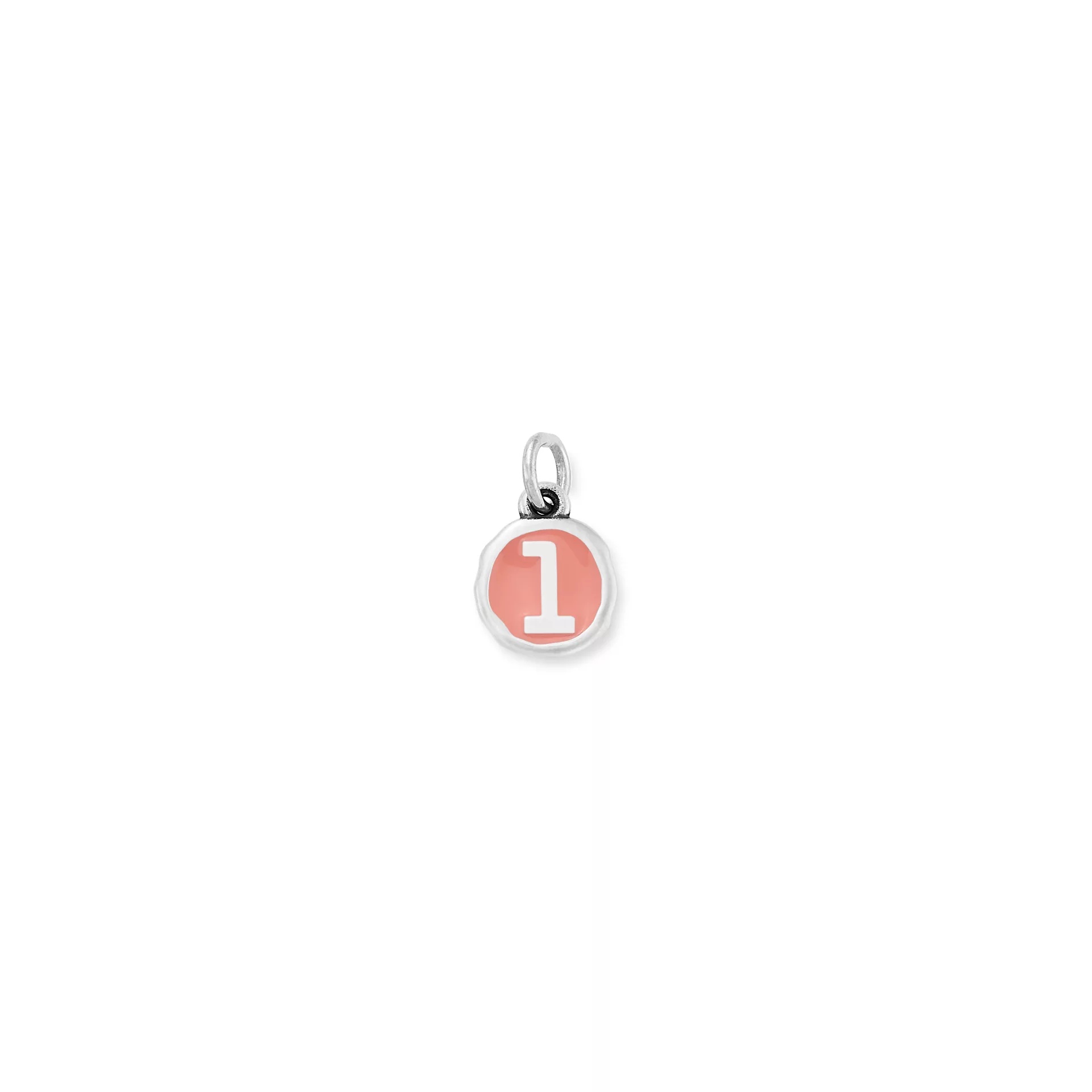 Enamel Initial Disc Charm