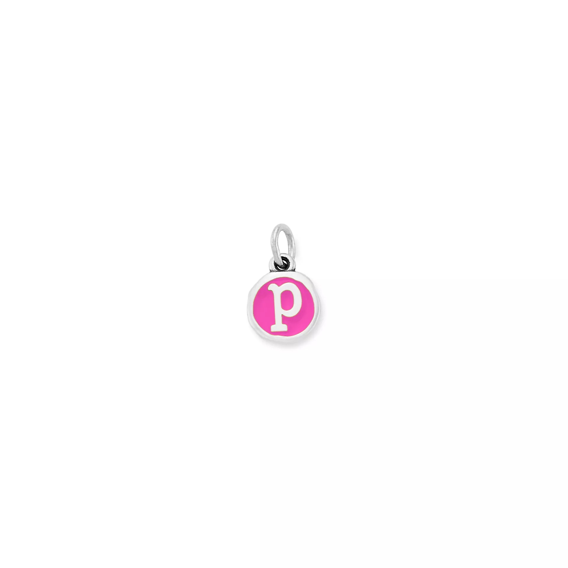 Enamel Initial Disc Charm