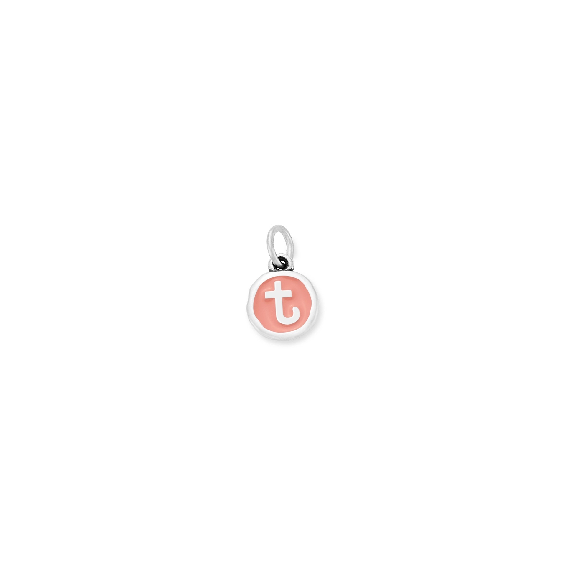 Enamel Initial Disc Charm