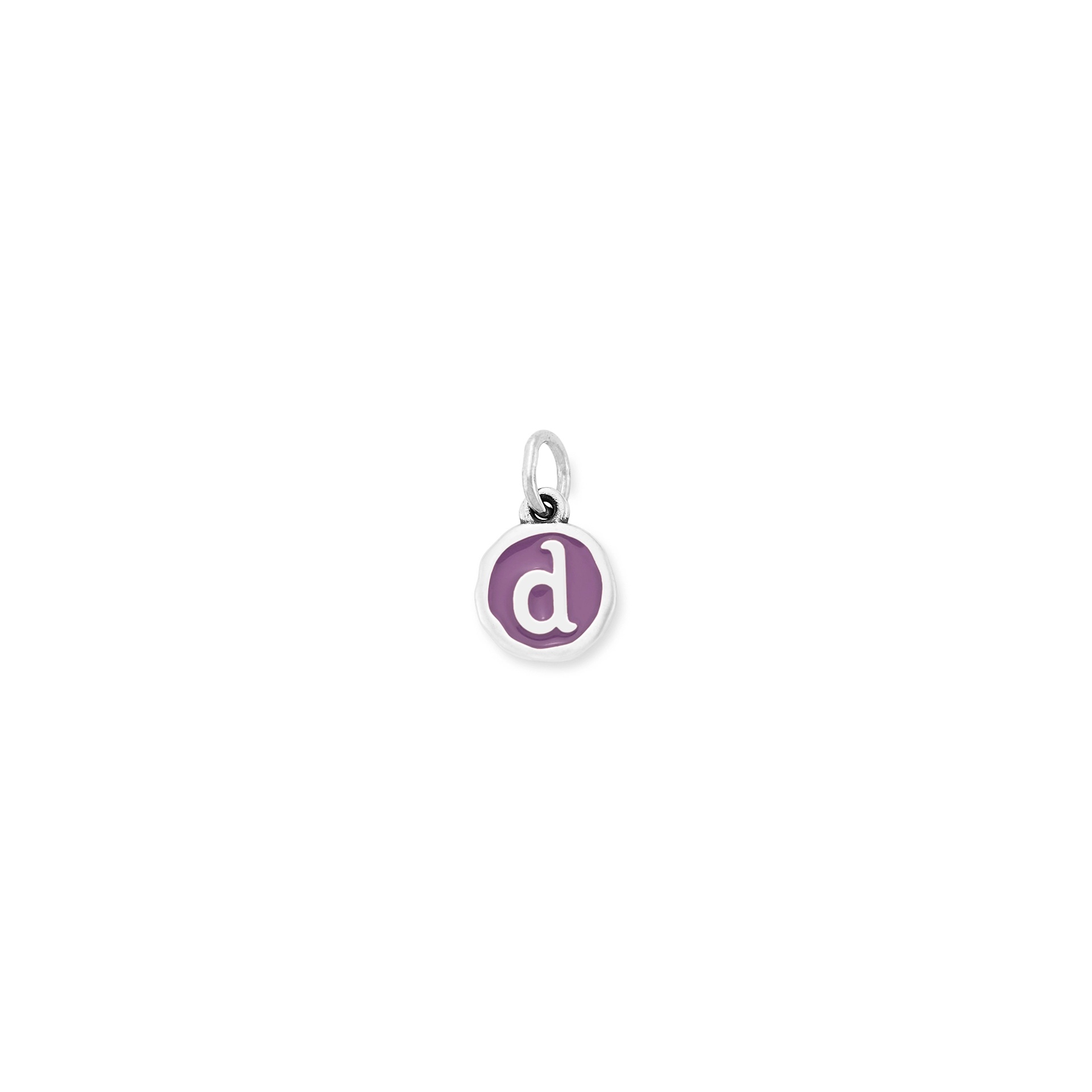 Enamel Initial Disc Charm