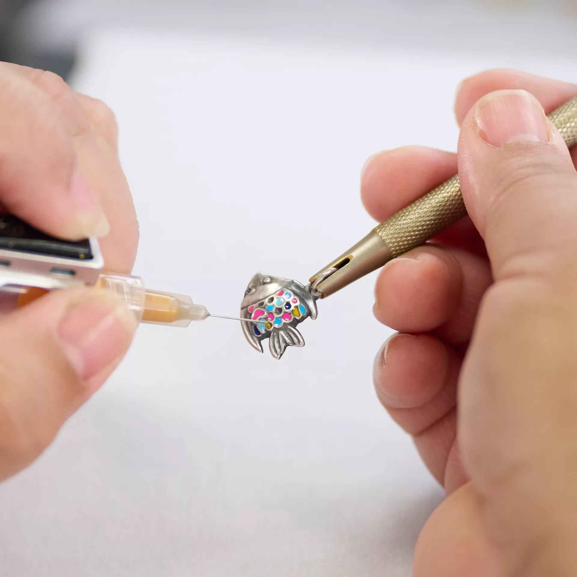 Enamel Happy Fish Charm - Image 4