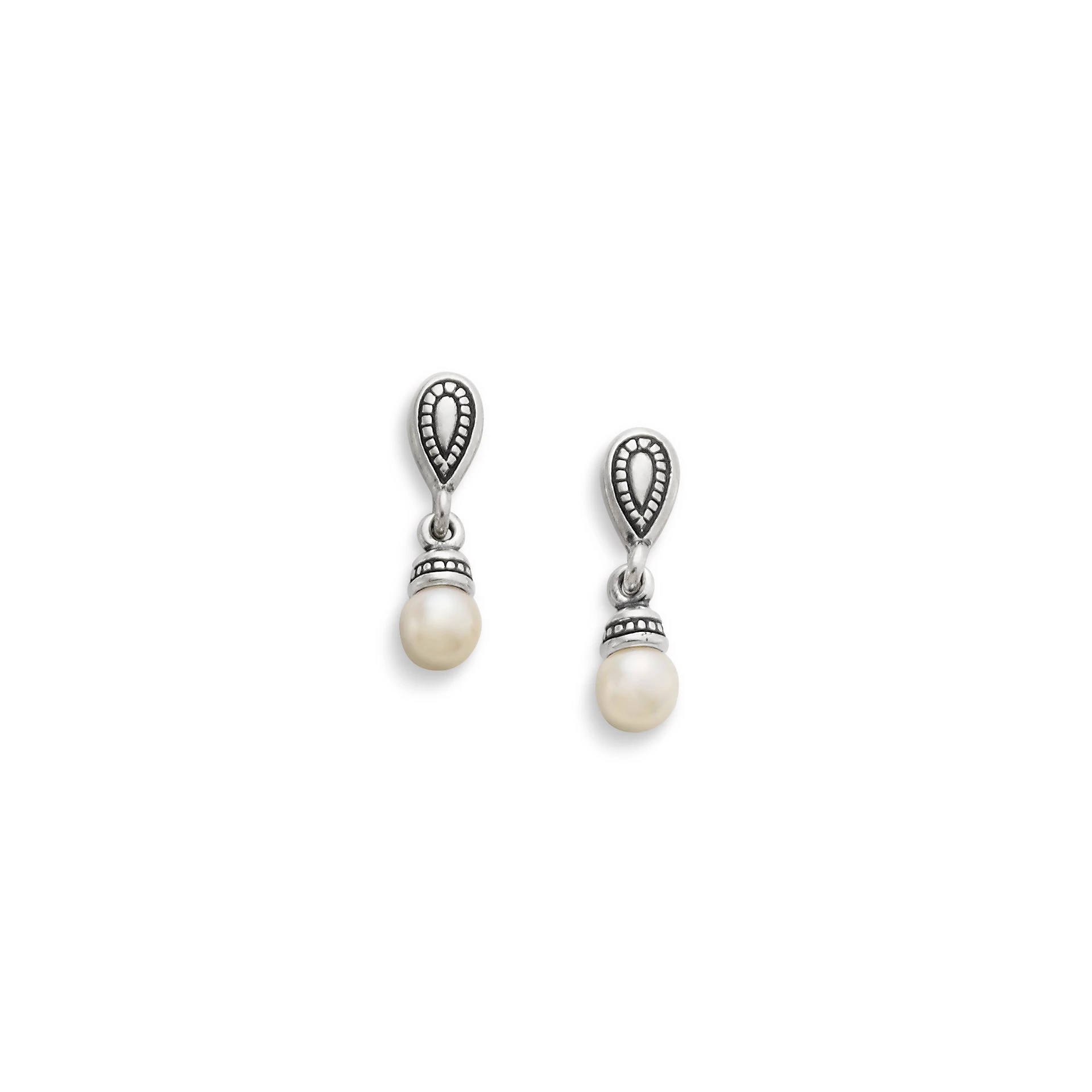 Vintage Cultured Pearl Drop EarShop All Rings