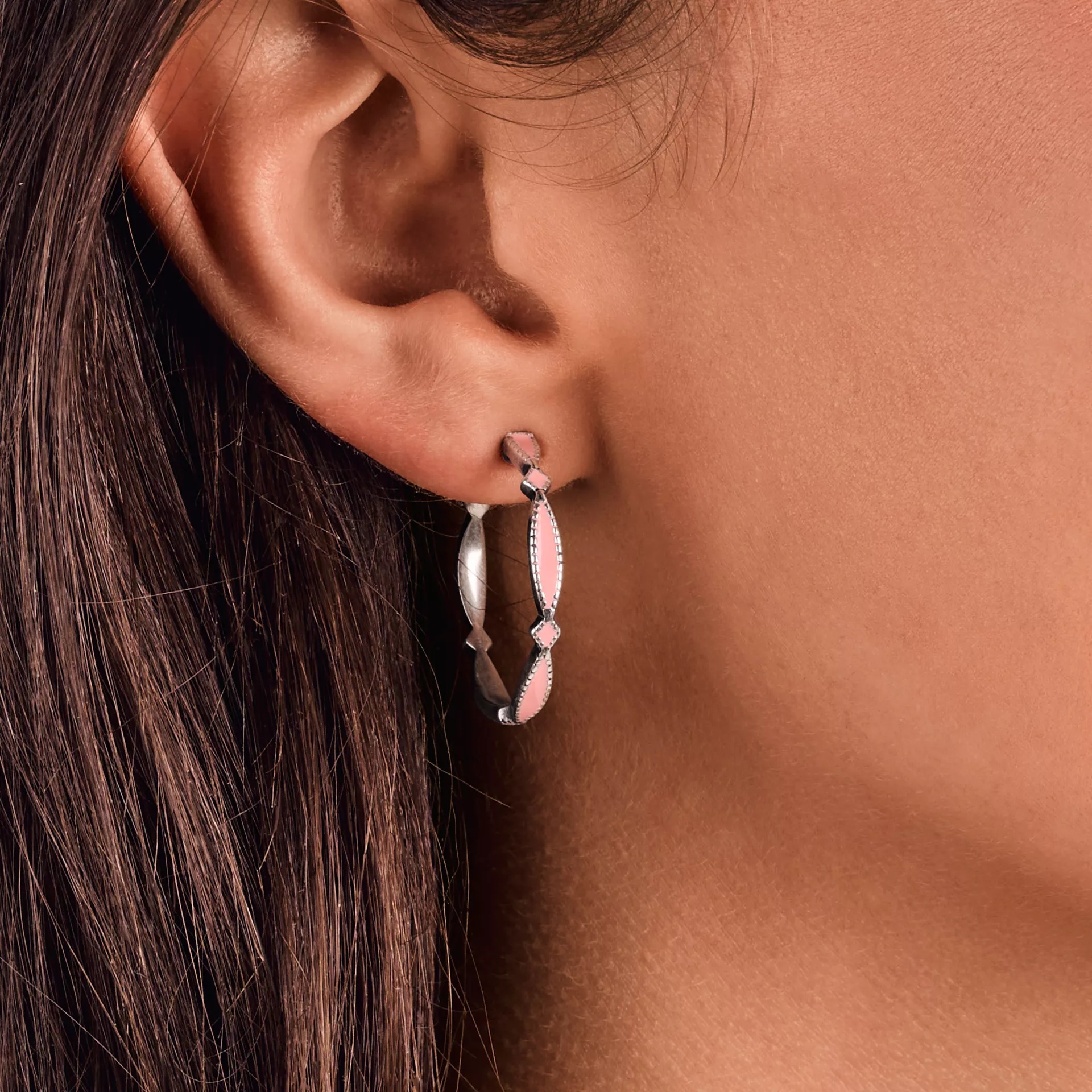 Enamel Cordoba Hoops - Image 3