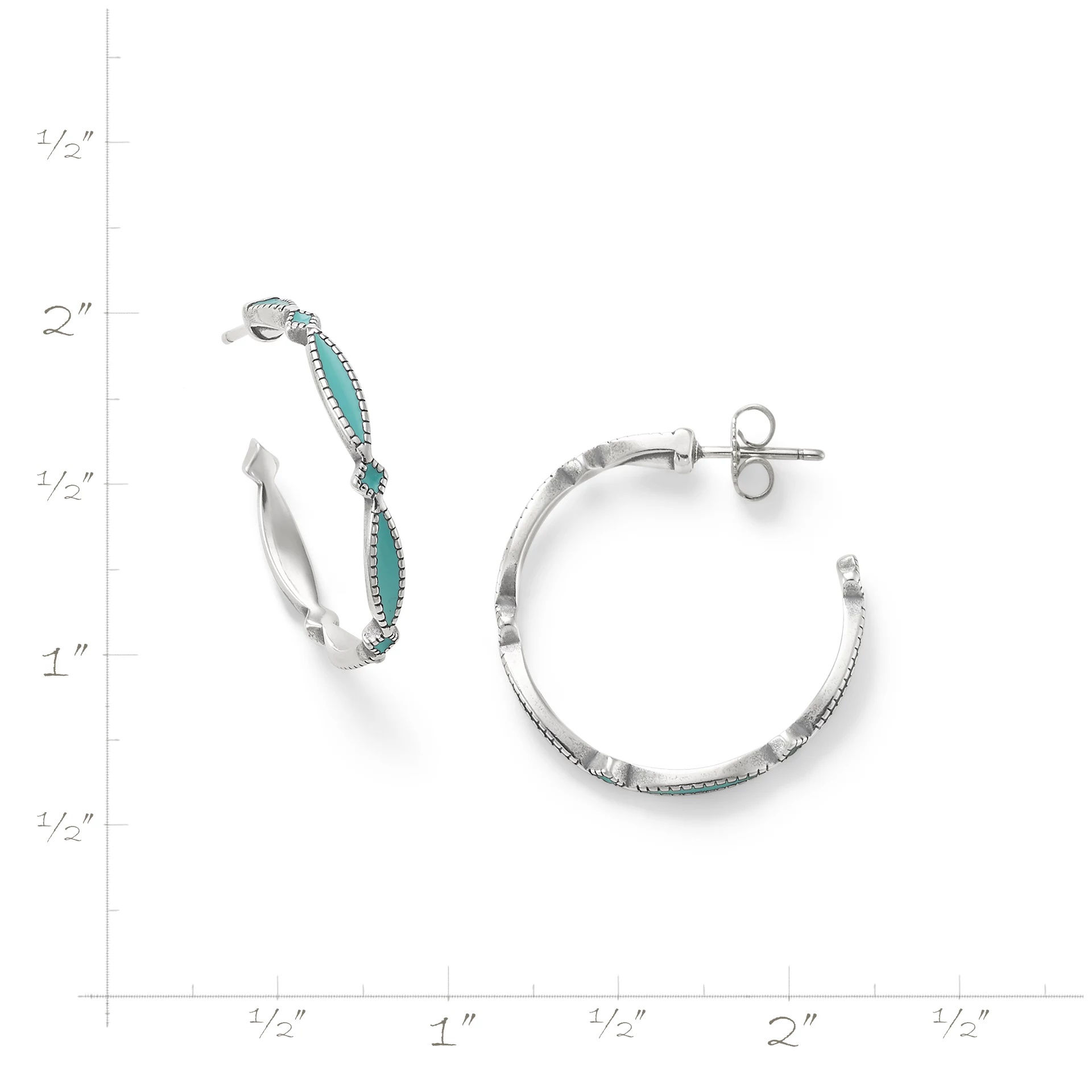 Enamel Cordoba Hoops - Image 6