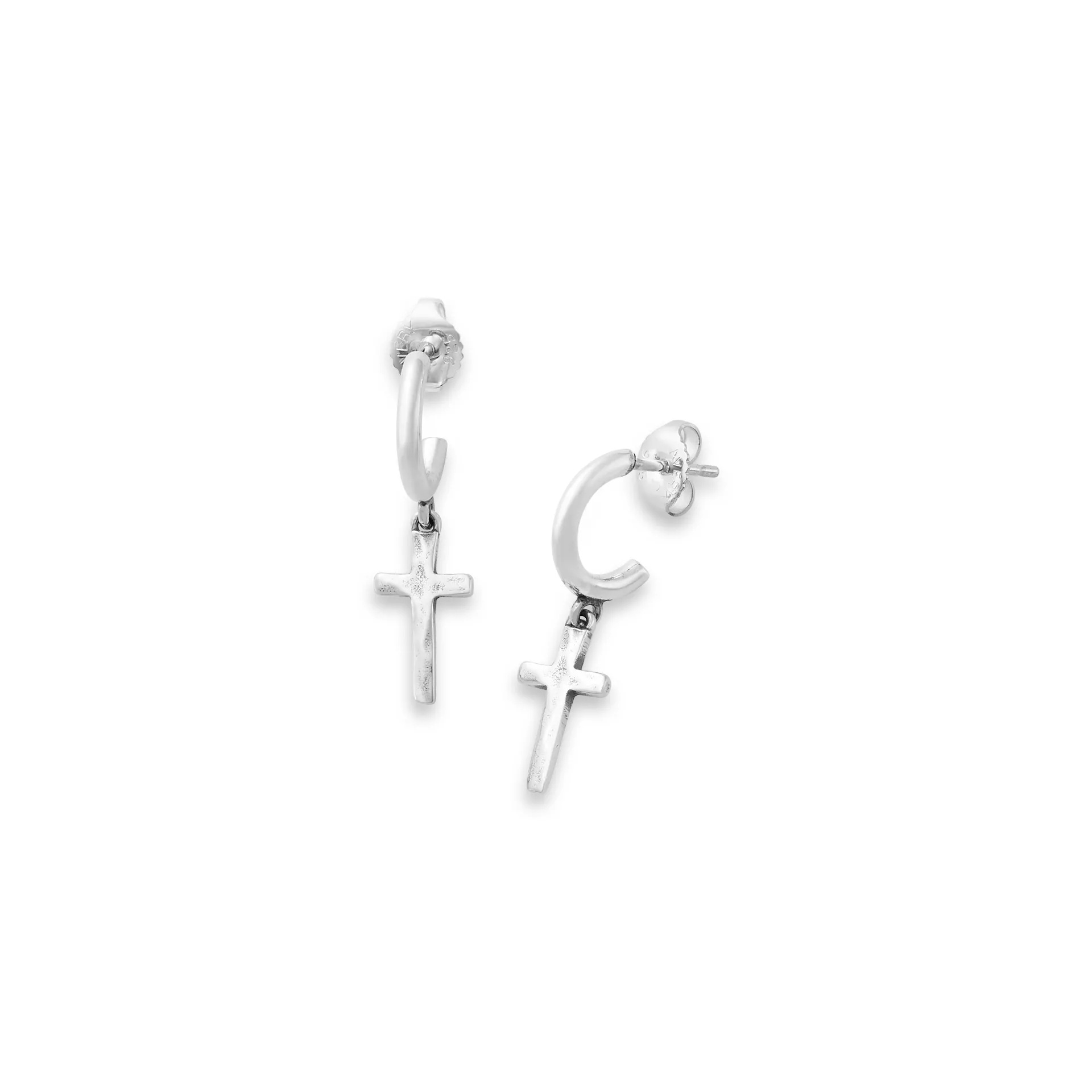 Horizon Cross Hoop Dangle EarShop All Rings
