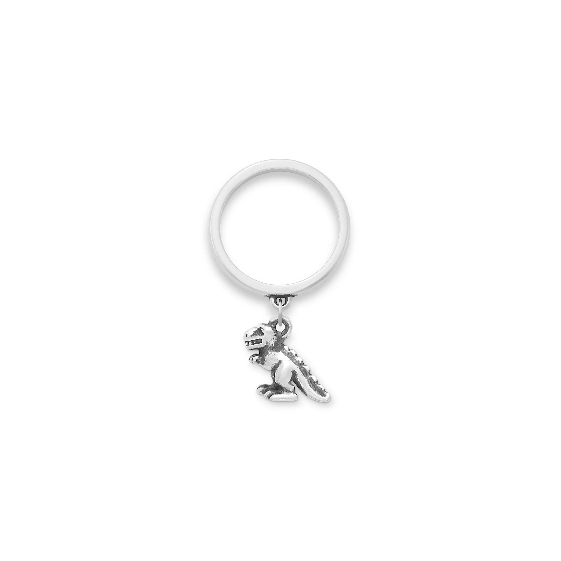 Tiny T.rex Charm Dangle Ring