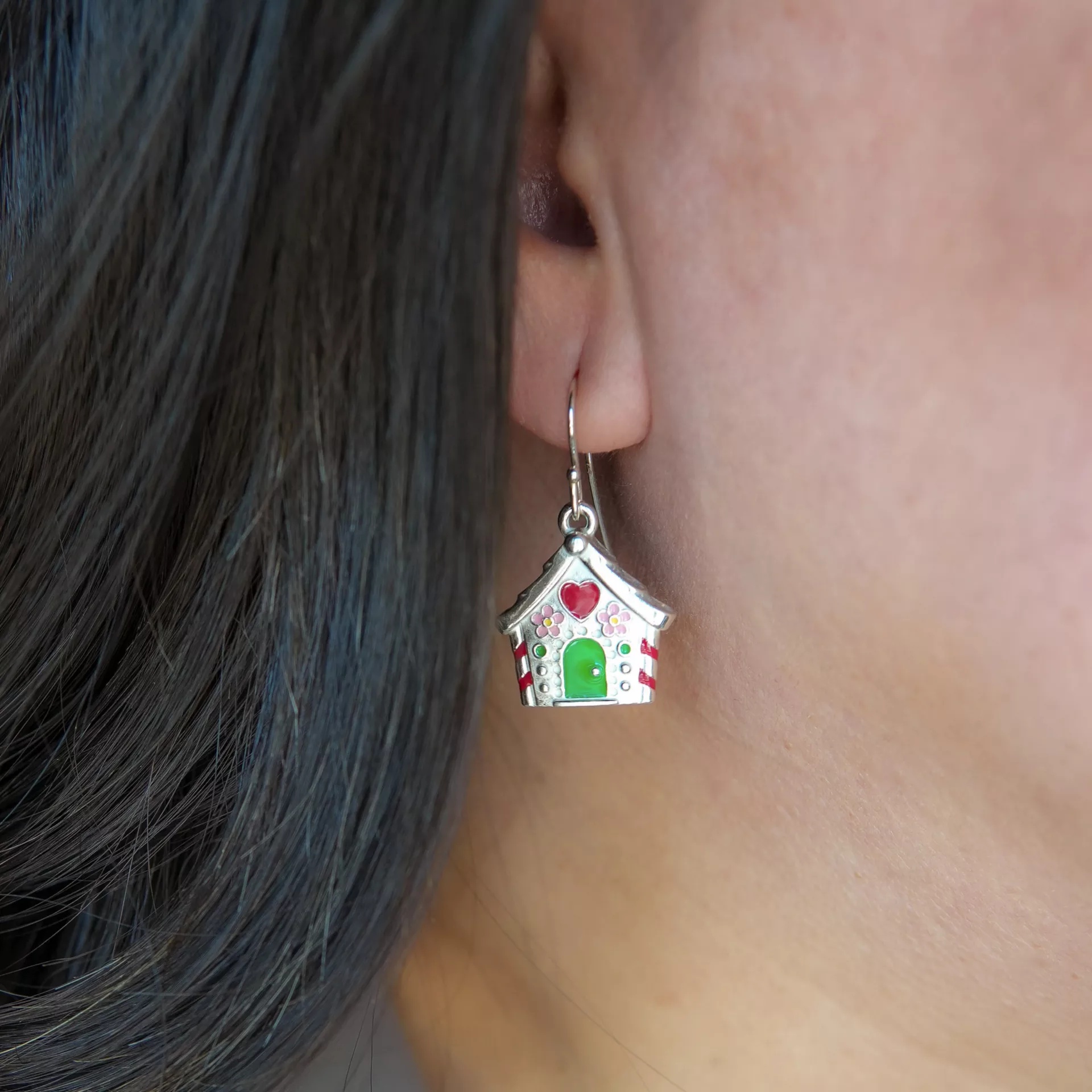 Enamel Gingerbread House EarShop All Rings - Image 2