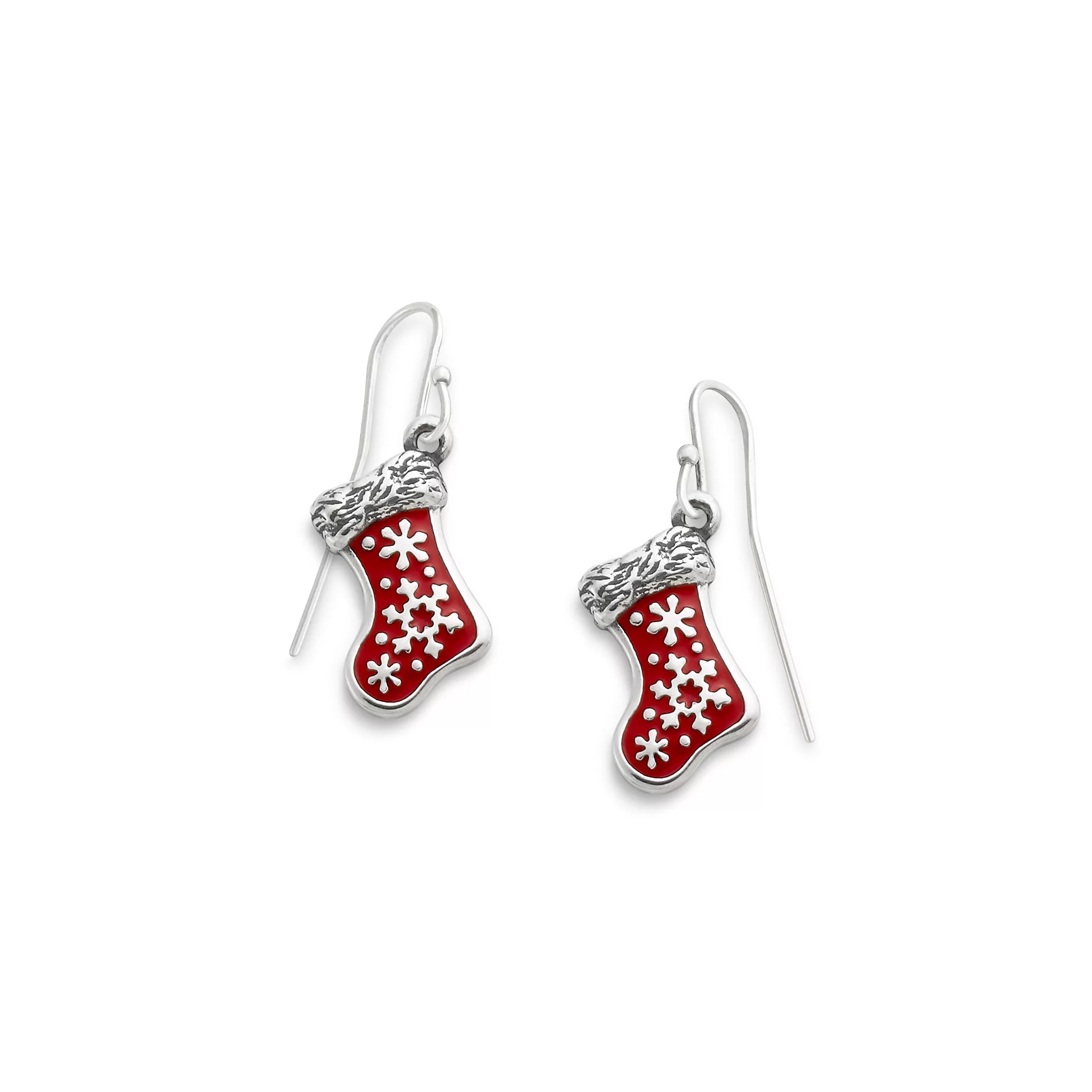 Enamel Christmas Stocking EarShop All Rings