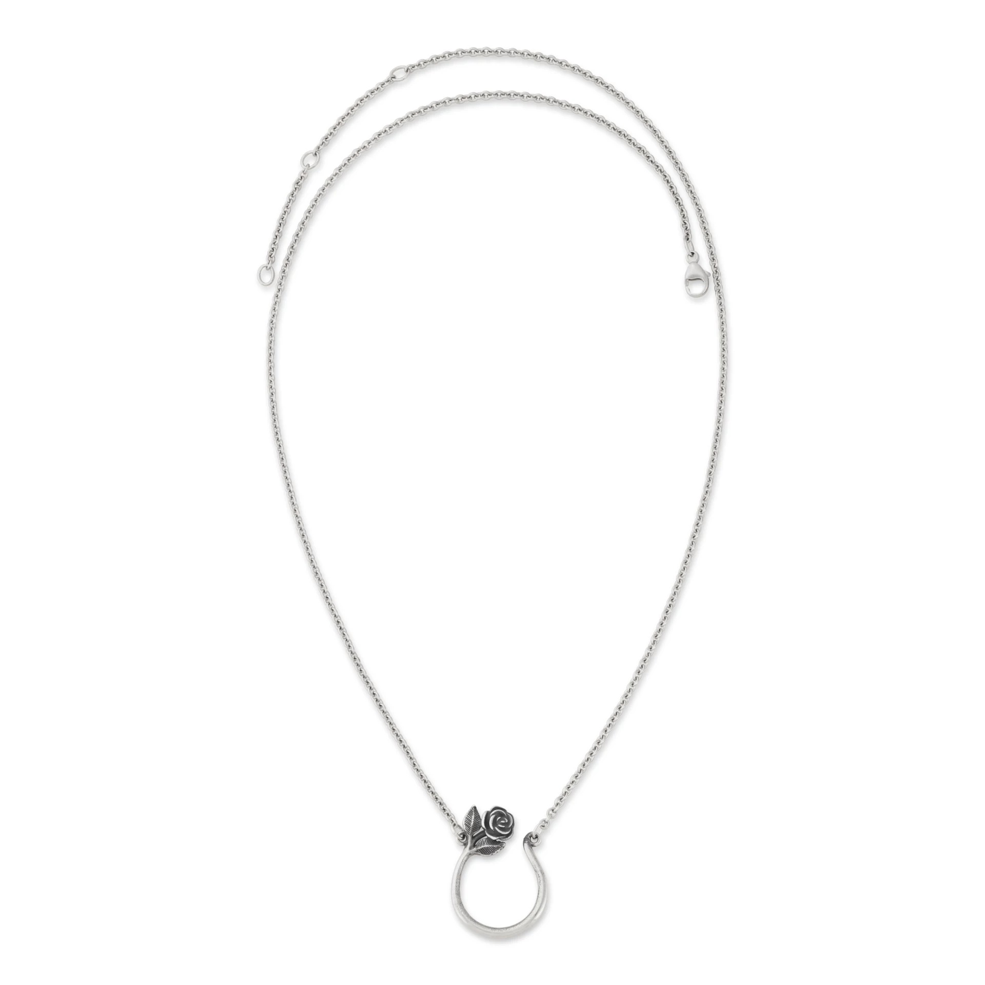 Rose Changeable Charm Holder Necklace - Image 2