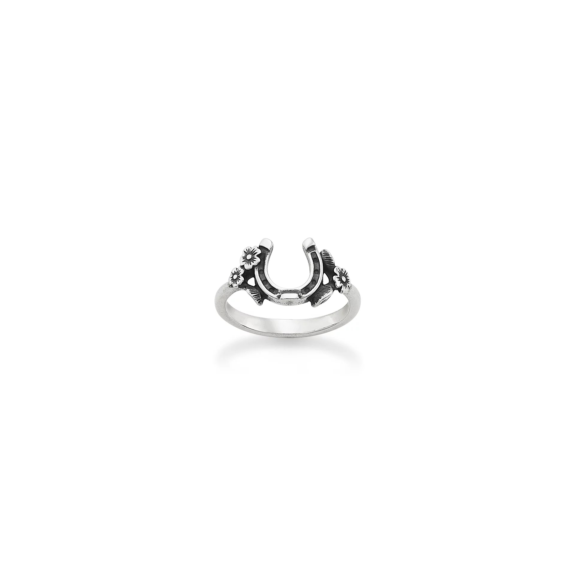 Floral Horseshoe Ring