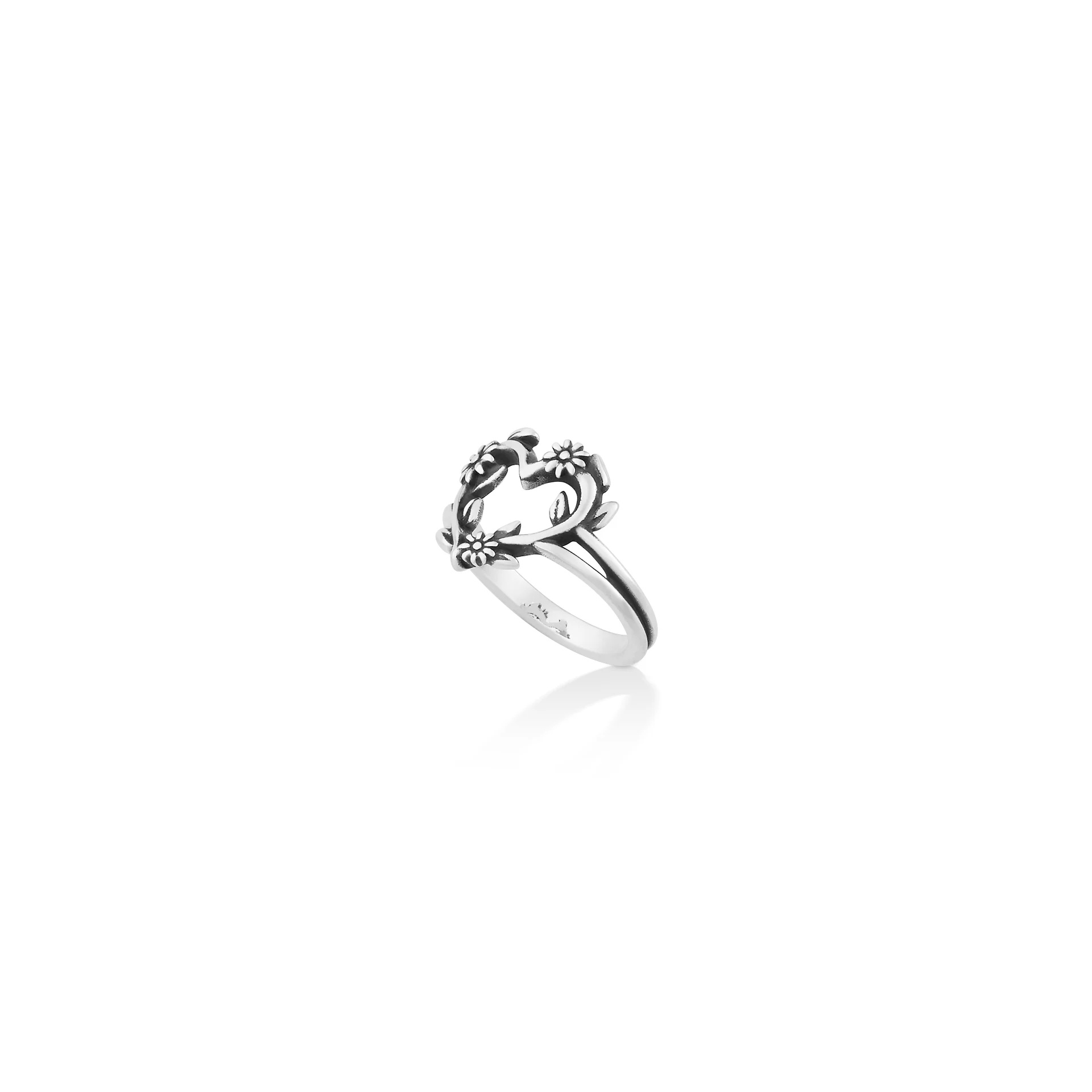 Flowering Vines Heart Ring - Image 2