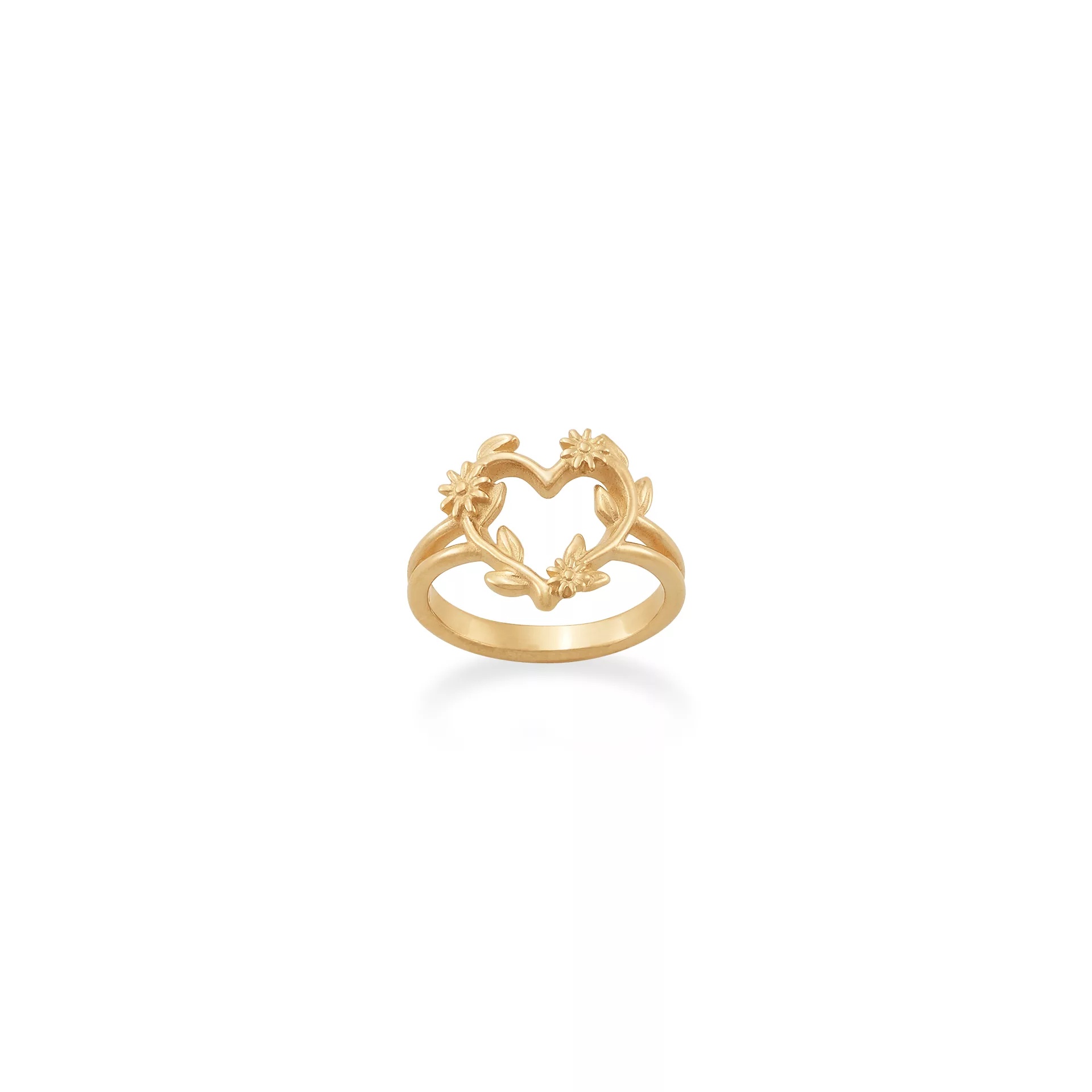 Flowering Vines Heart Ring