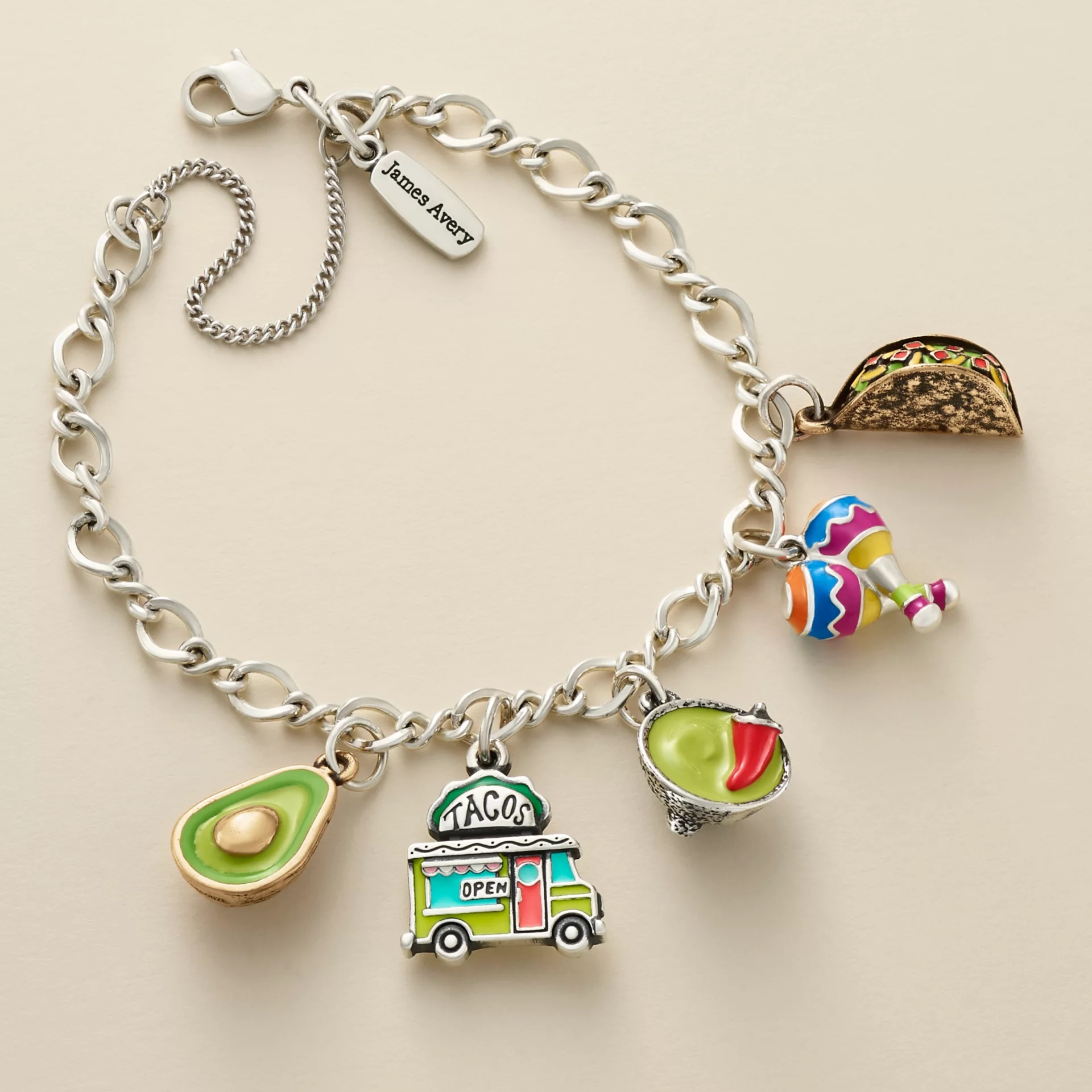 Enamel Taco Truck Charm - Image 3